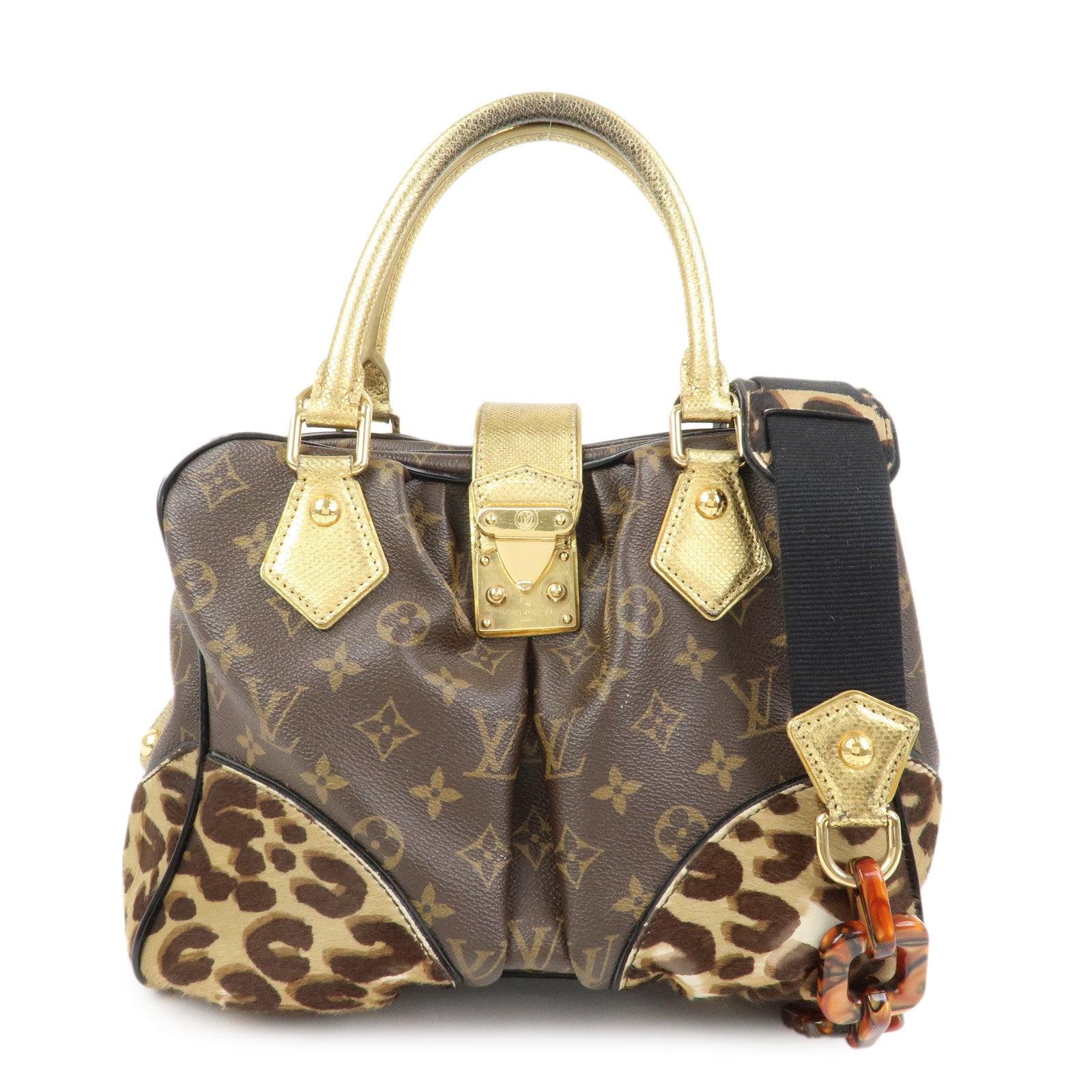 Louis Vuitton Adele Monogram Leopard Calf Leather 2 Way bag M95284
