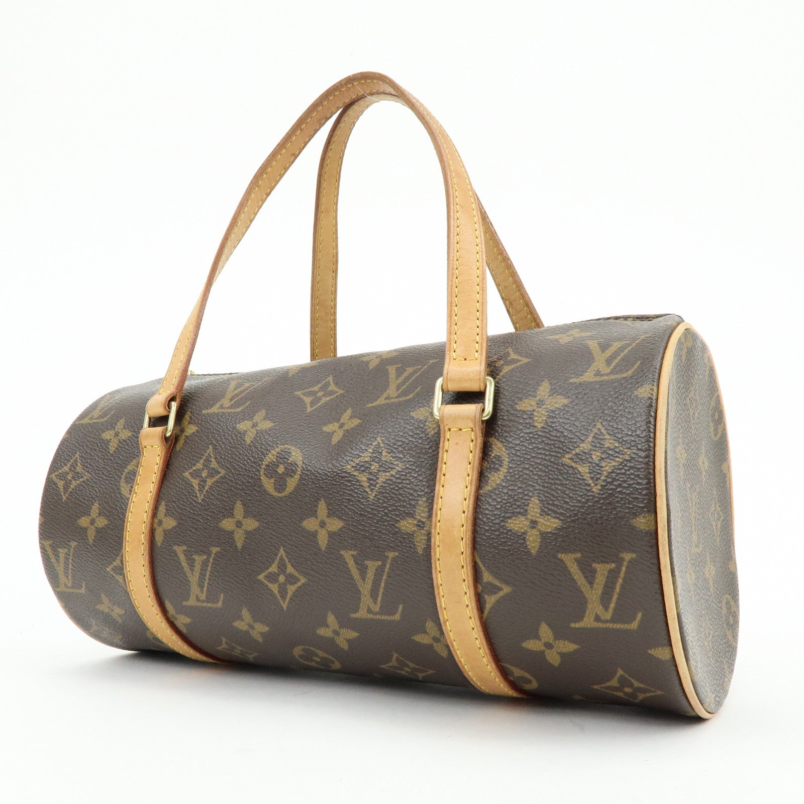 Louis Vuitton Monogram Papillon 26 Hand Bag Brown M51386