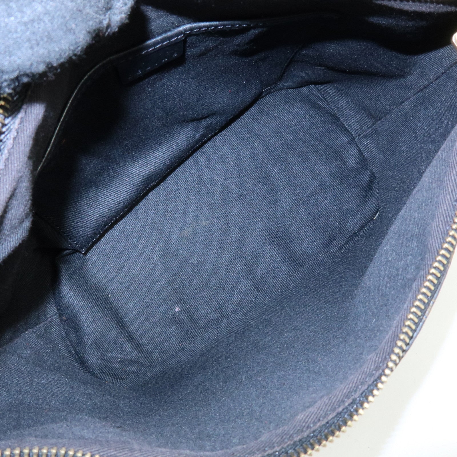 CELINE Macadam PVC Leather Shoulder Bag Hand Bag Black Brown