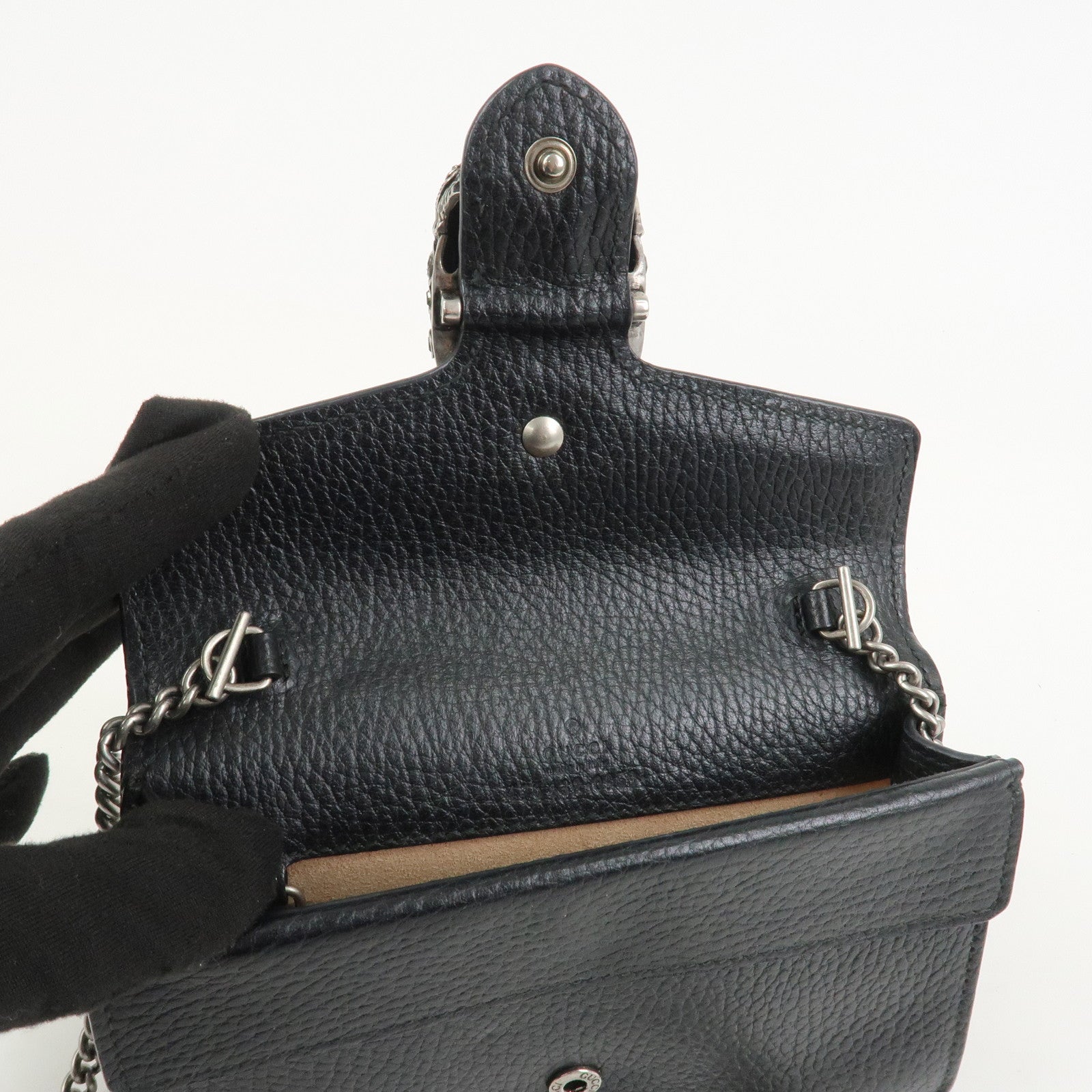 GUCCI Dionysus Super Mini Bag Leather Chain Shoulder Bag 476432