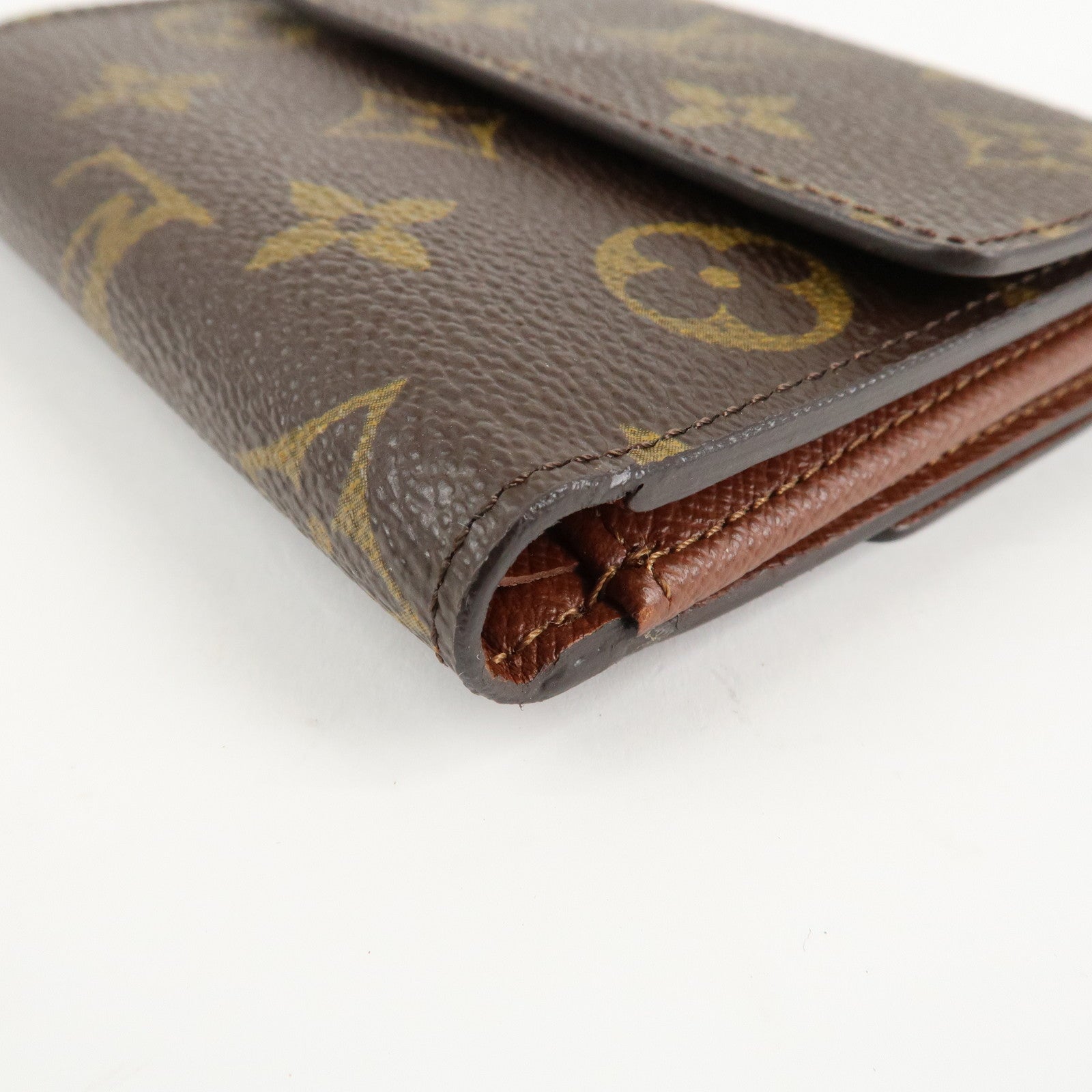 Louis Vuitton Monogram Porte Monnaie Billet Carte Credit Wallet M61652 Used