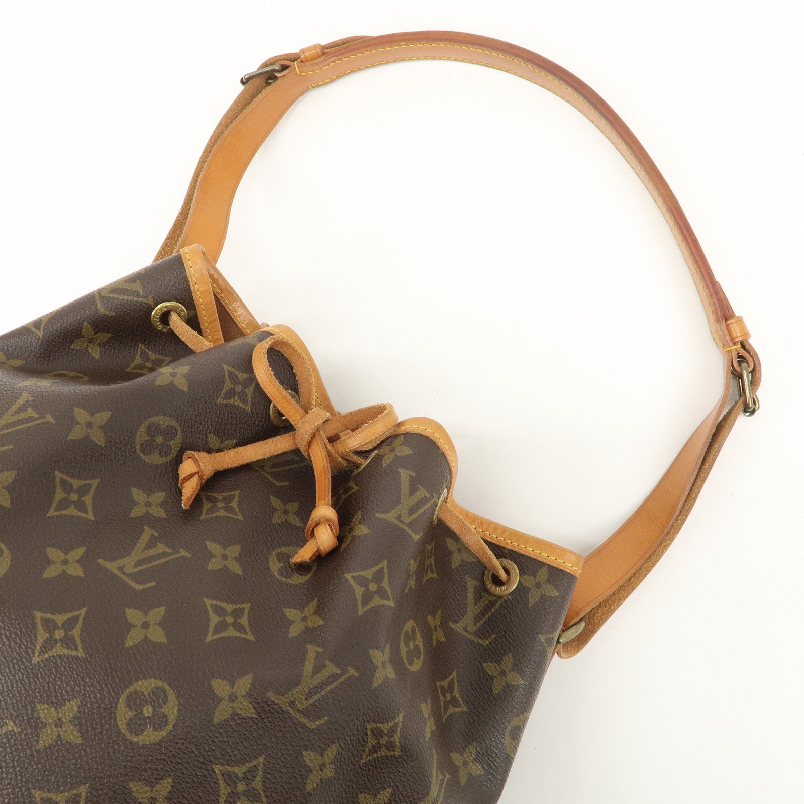 Louis Vuitton Monogram Petit Noe Shoulder Bag Brown M42226