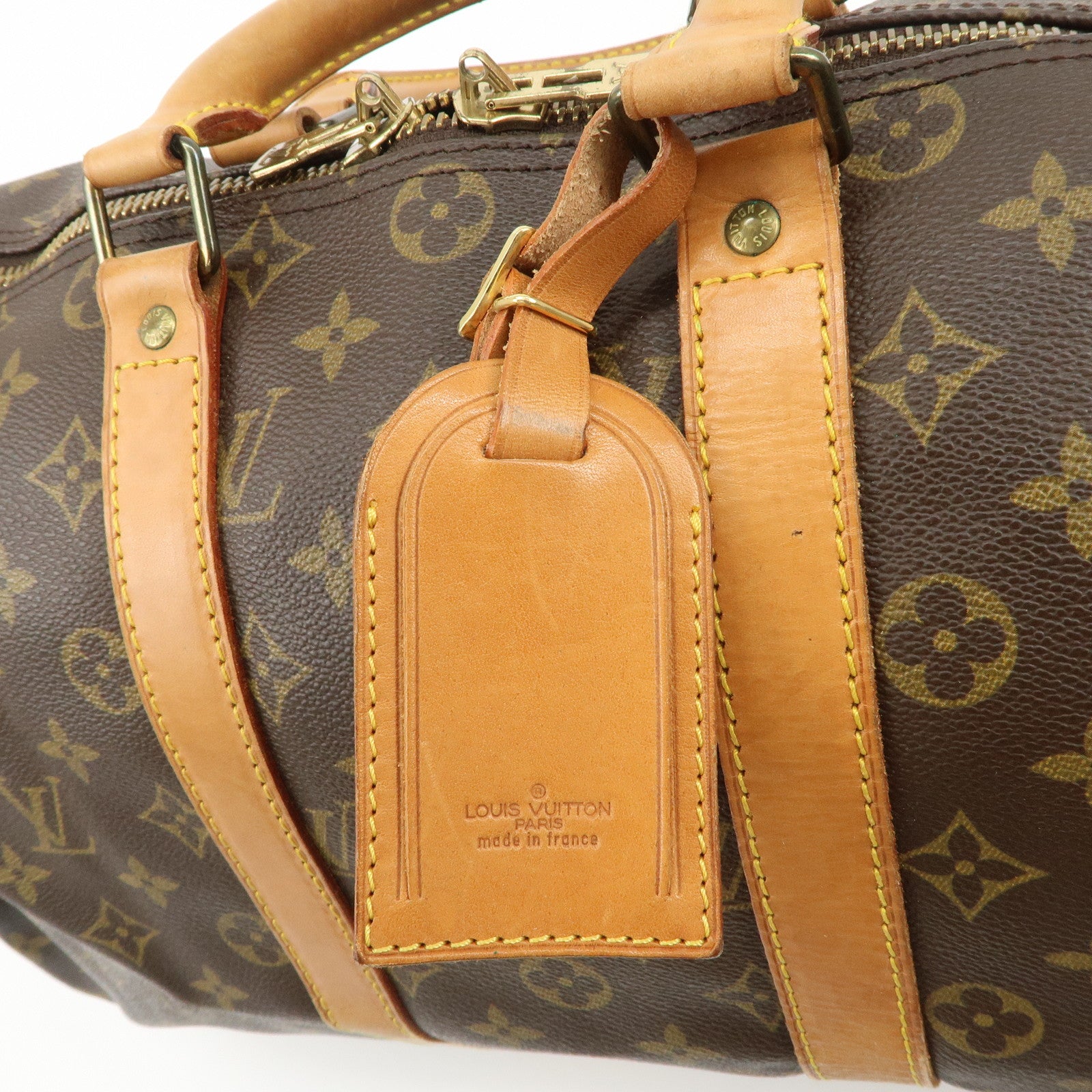Louis Vuitton Monogram Keep All Bandouliere 45 Boston Bag M41418