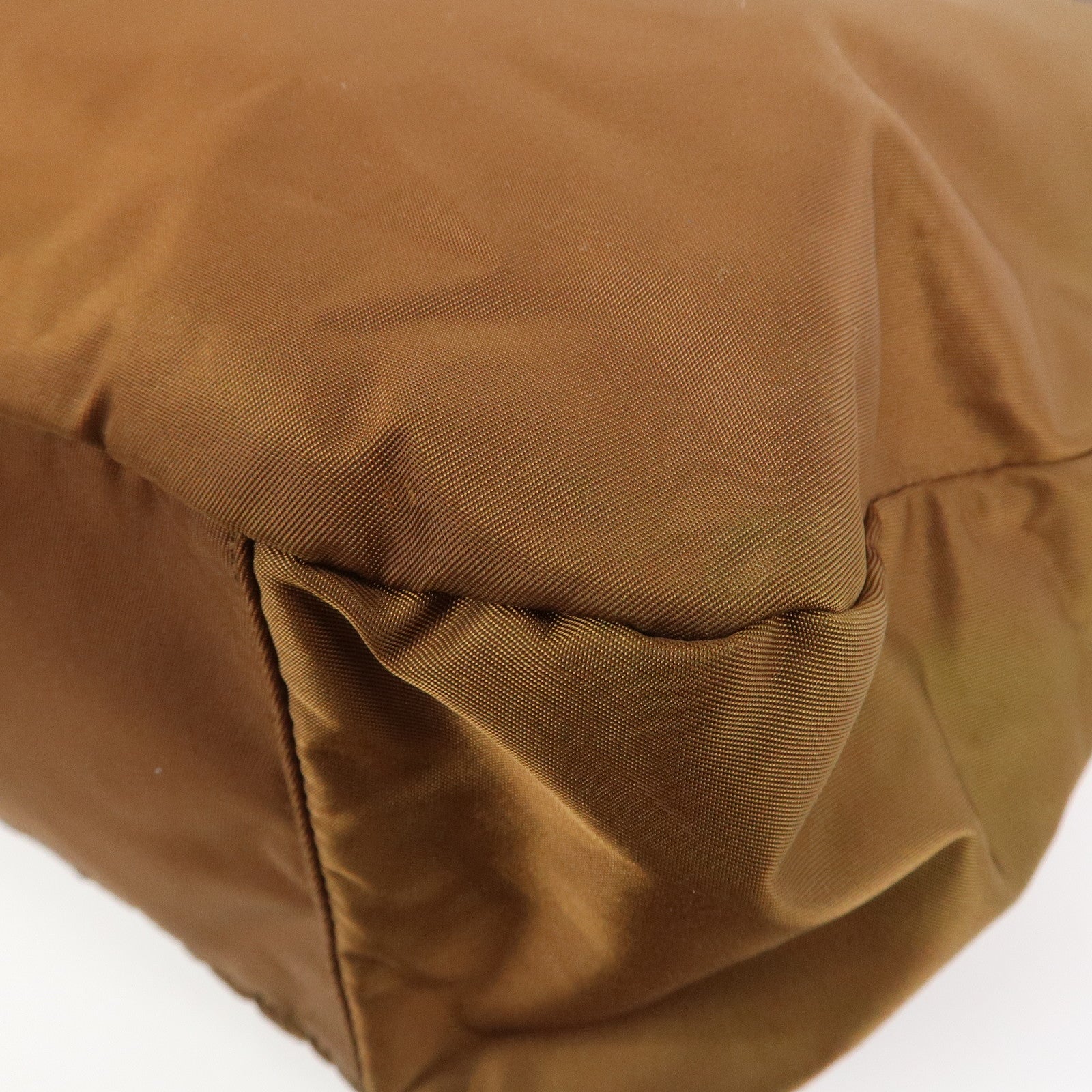 Ferragamo Nylon 2Way Bag Hand Bag Shoulder Bag Brown AU-21 C094