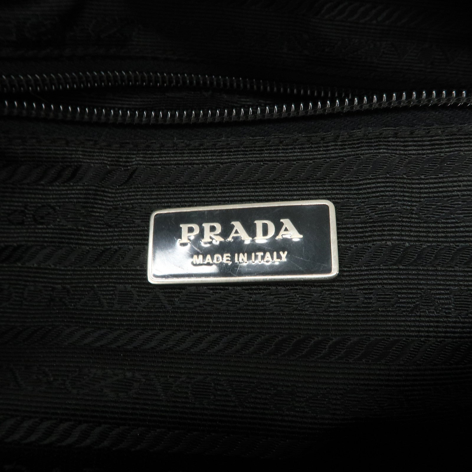 PRADA Nylon Leather 2Way Bag Hand Bag Shoulder Bag Black BR3228