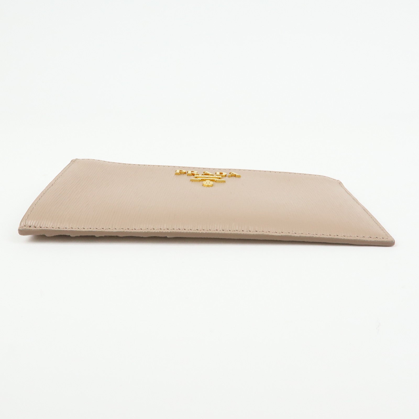 PRADA Leather Fragment Case Card Case Card Holder Pink 57884