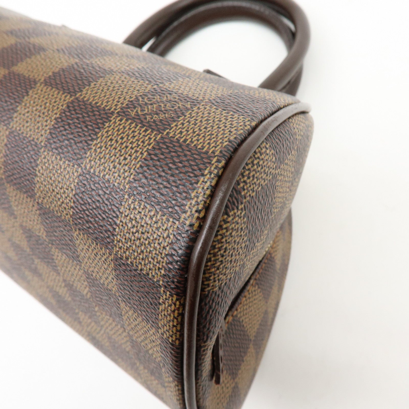 Louis Vuitton Damier Ebene Rivera Mini Hand Bag Brown N41436