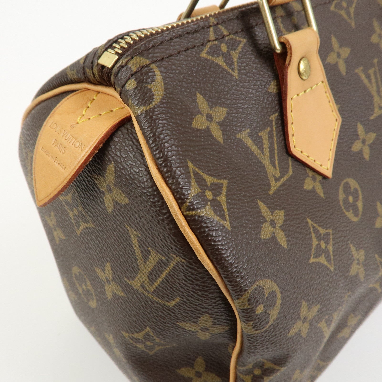 Louis Vuitton Monogram Speedy 25 Boston Bag Hand Bag Brown M41528