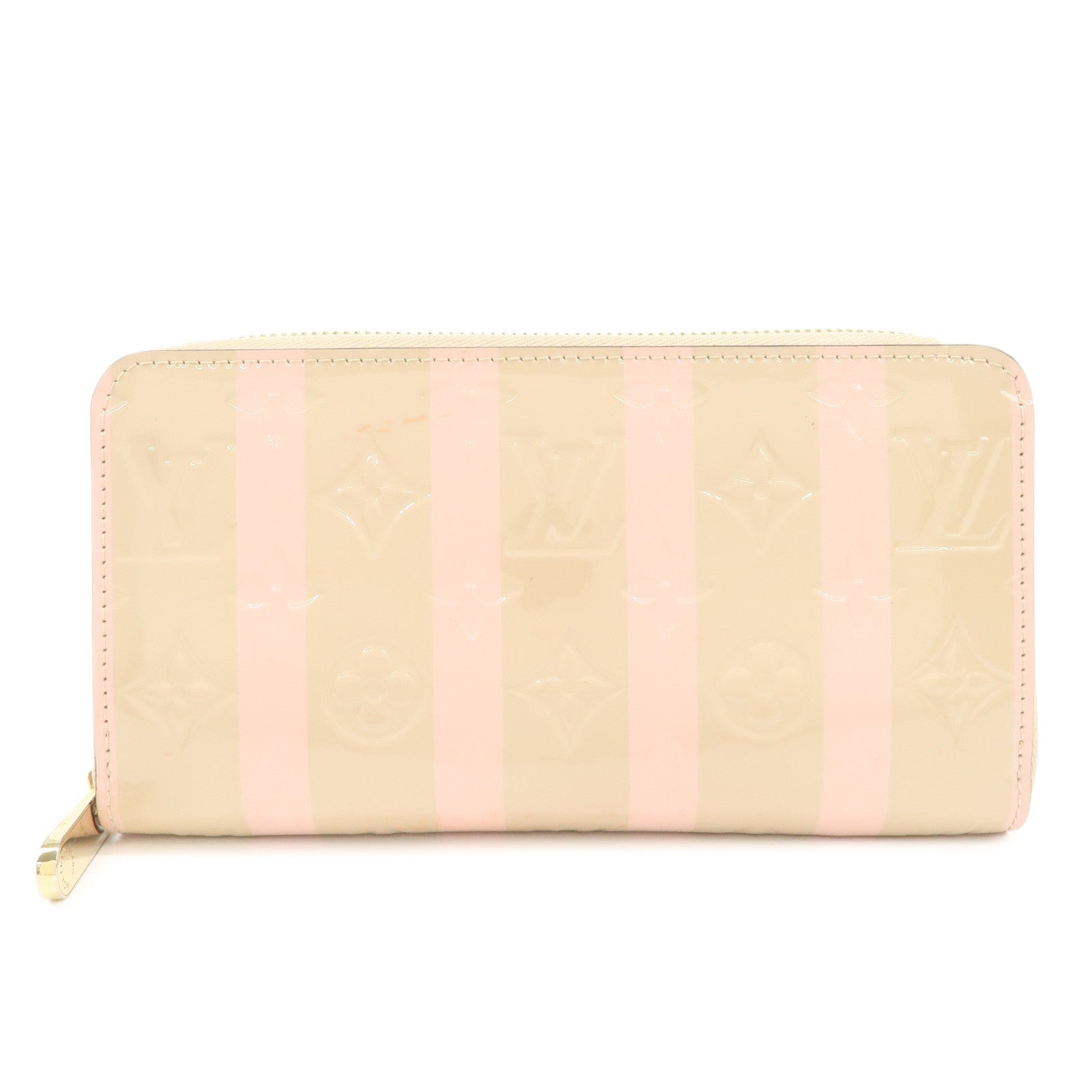 Louis Vuitton Vernis Leather Round Zippy Wallet Dune M58037