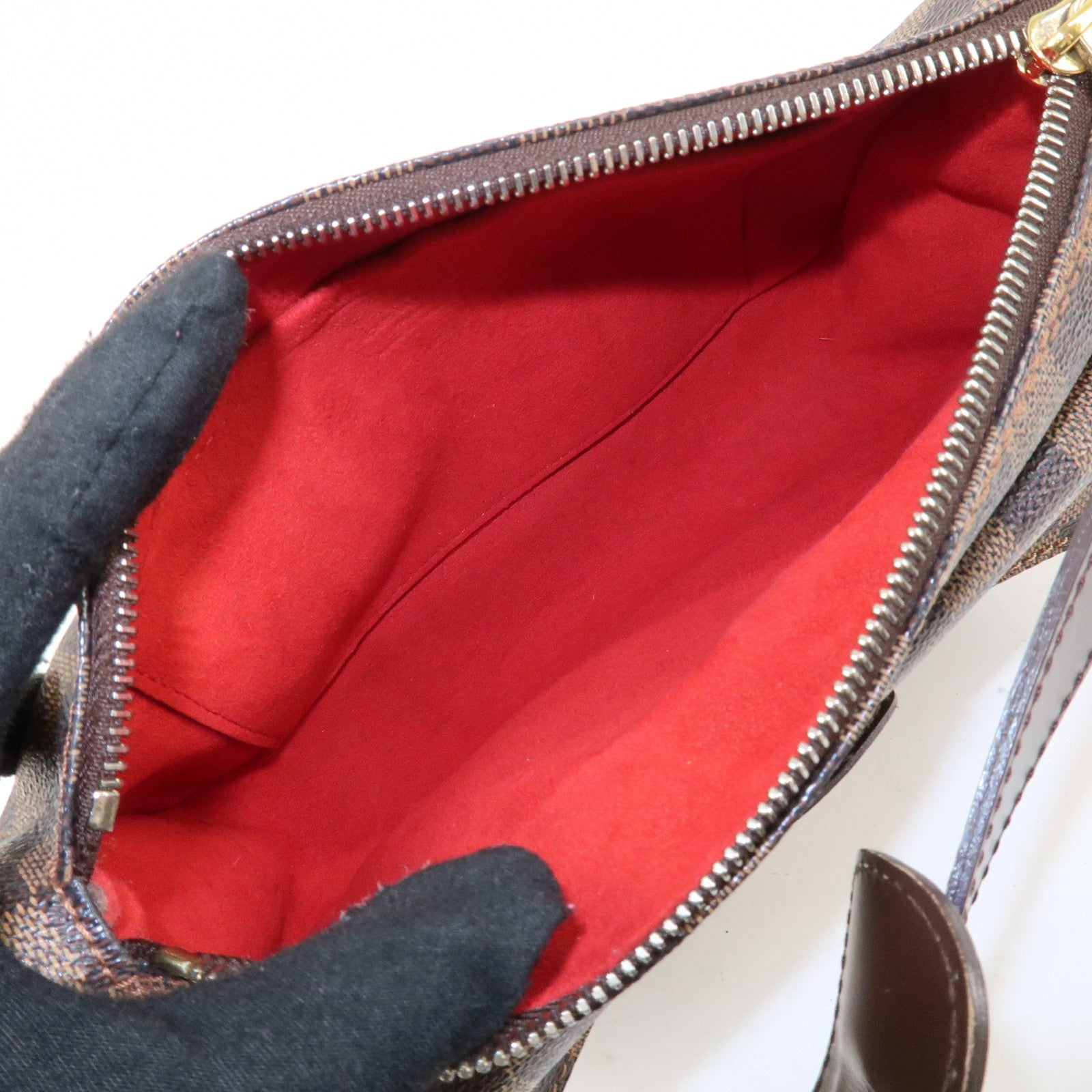 Louis Vuitton Damier Leather Canvas Ravello GM Shoulder Bag N60006 Used