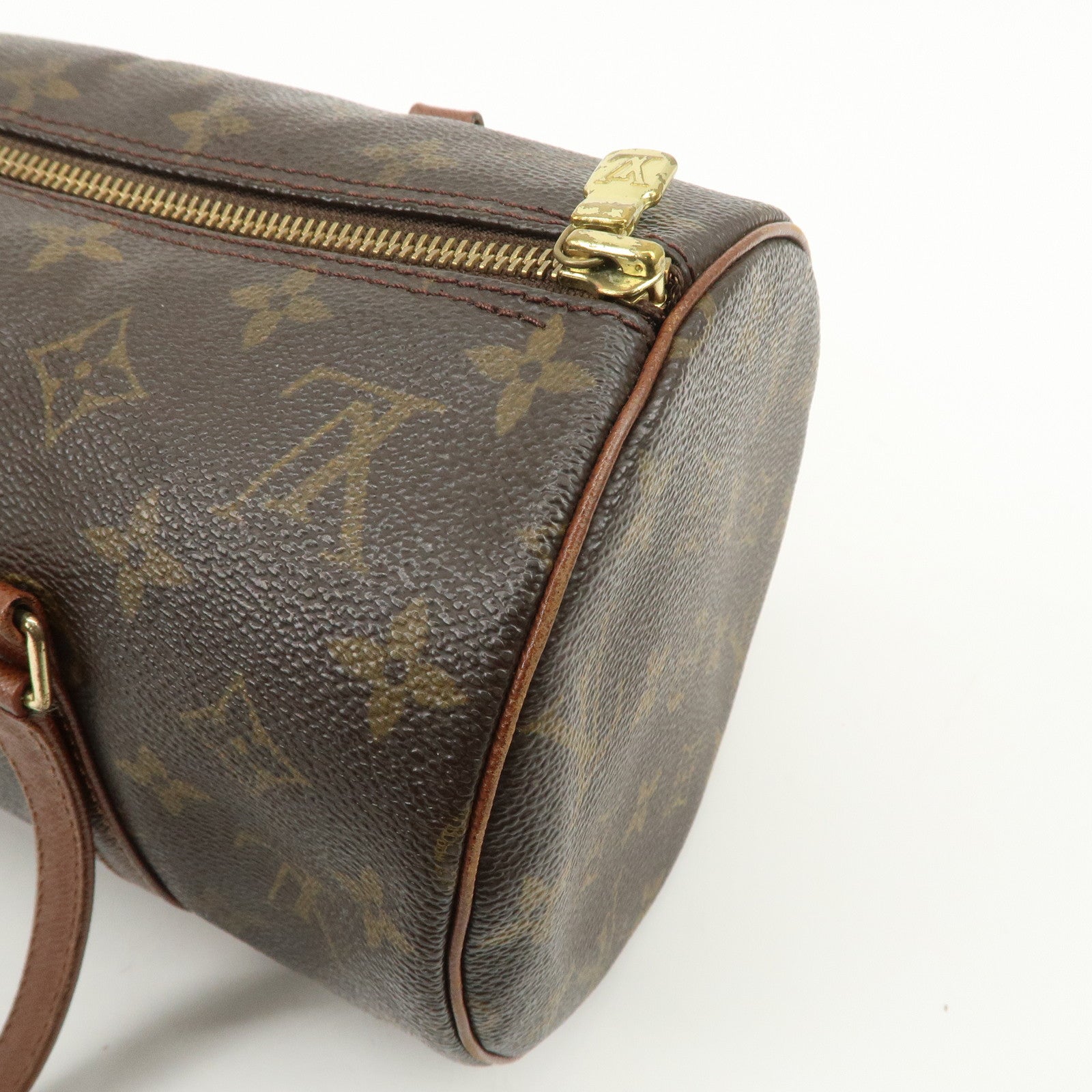 Louis Vuitton Monogram Papillon 30 Old Style Hand Bag Brown M51365