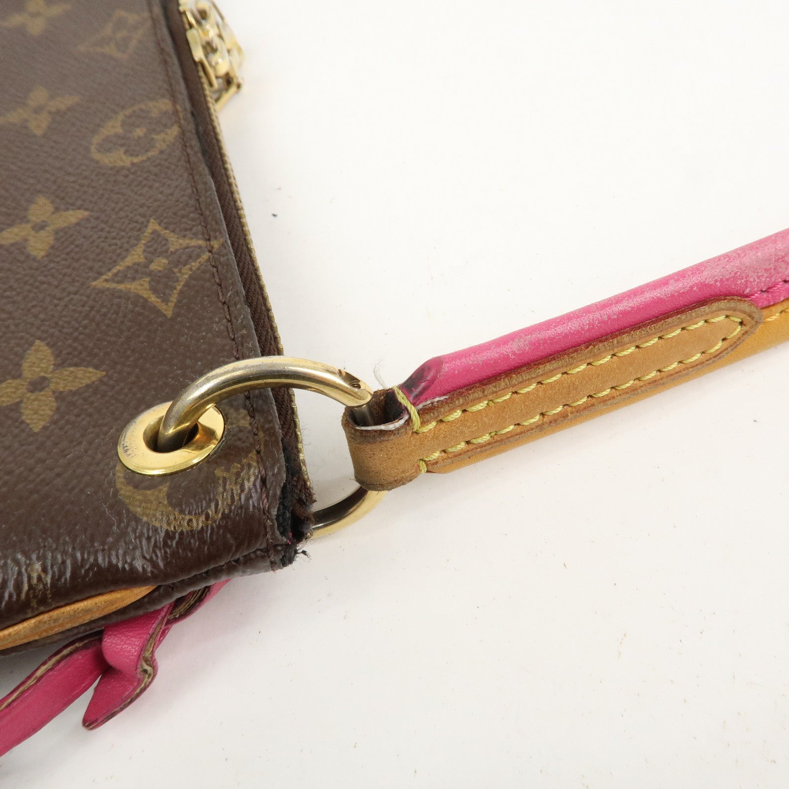 Louis Vuitton Monogram Canvas Lorette Shoulder Bag Hot Pink M44053