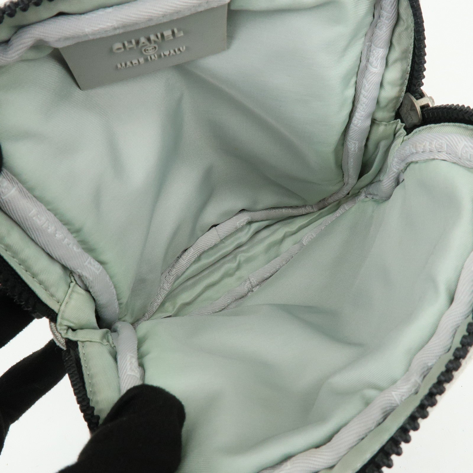 CHANEL CHANEL Sports COCO Mark Canvas Waist Bag Body Bag Gray