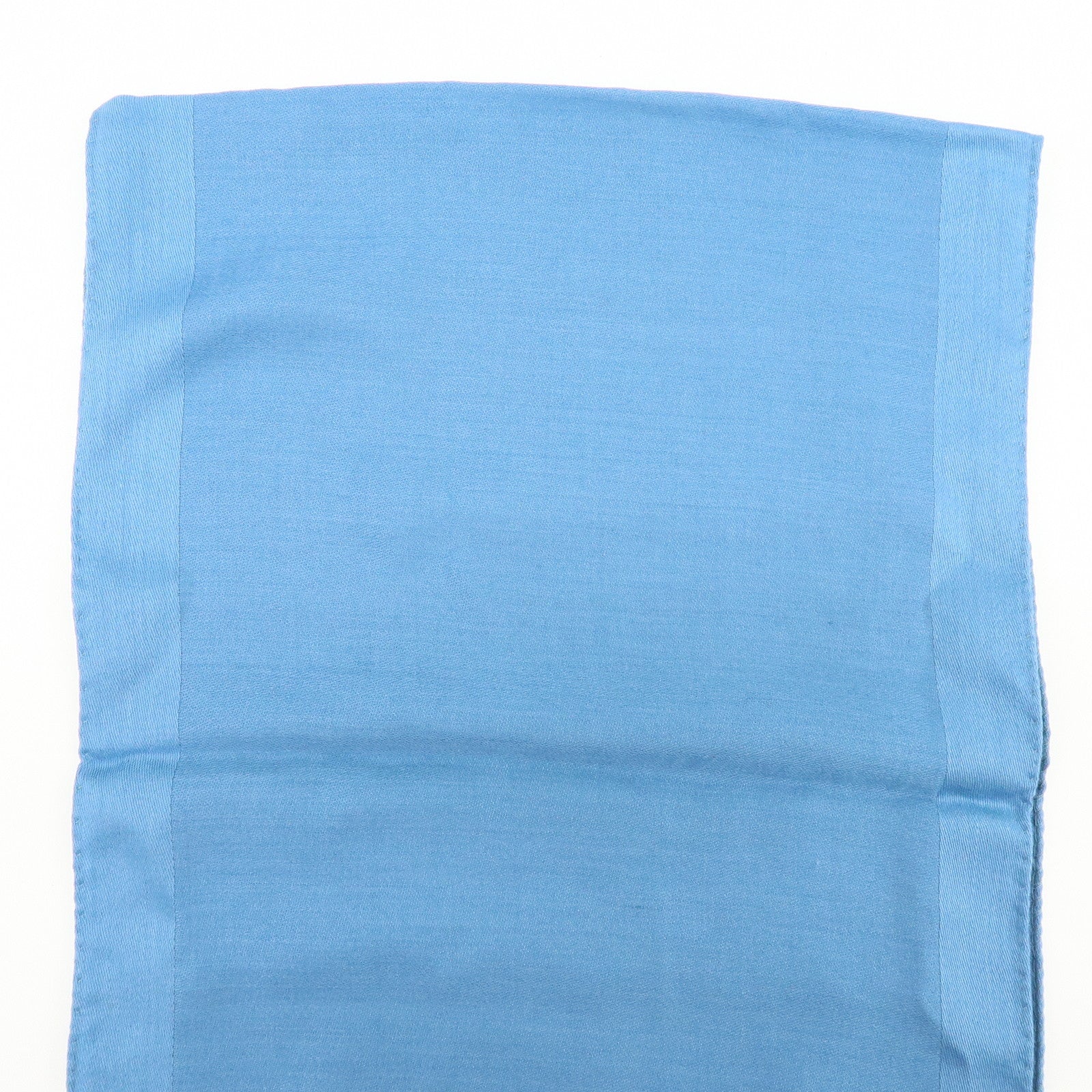 LOEWE Anagram Wool Silk 32×184 Scarf Blue