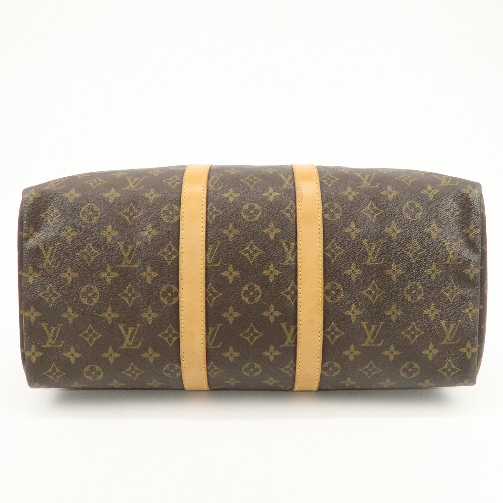 Louis Vuitton Monogram Keep All 45 Boston Bag Brown M41428