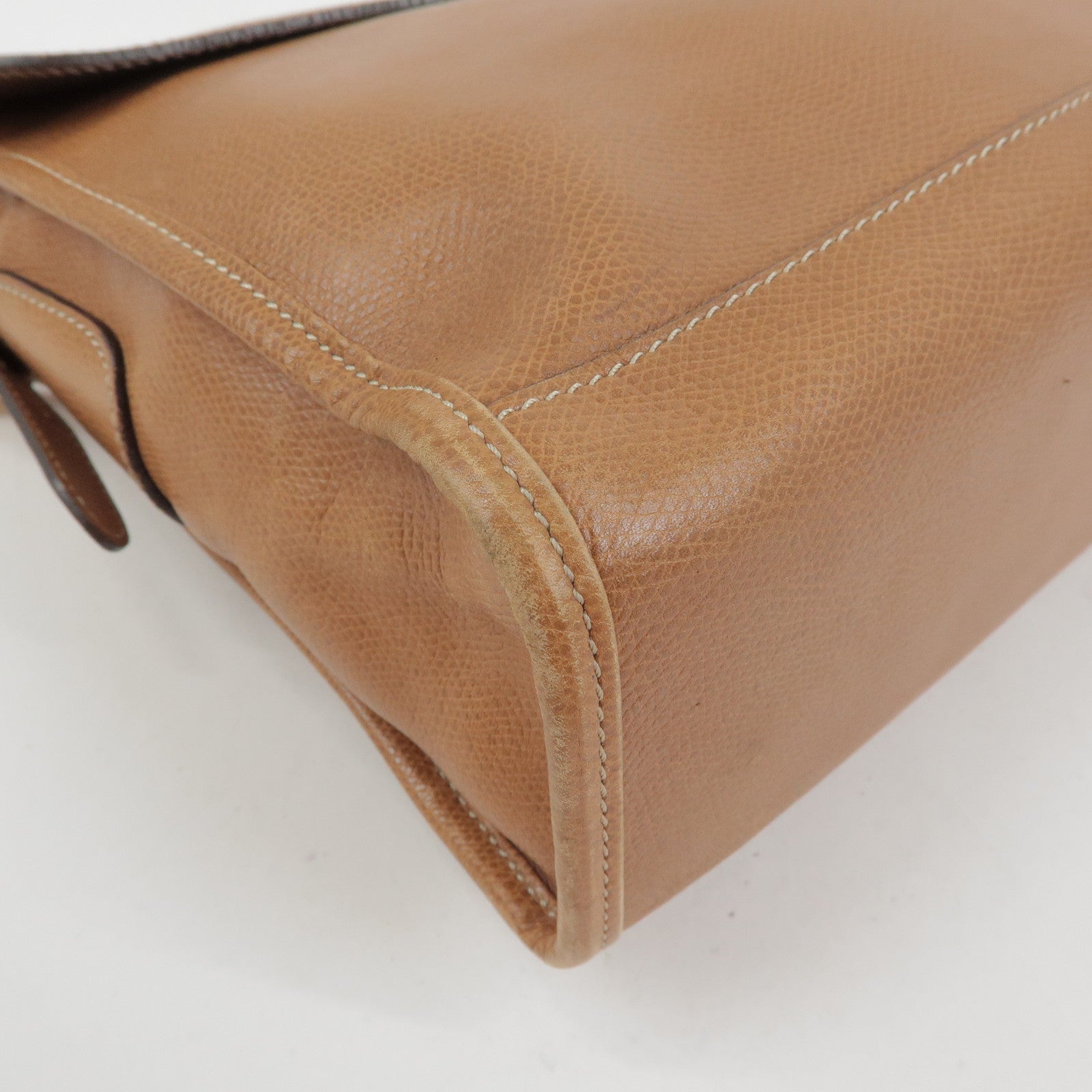 LOEWE Anagram Leather Shoulder Bag Crossbody Bag Brown