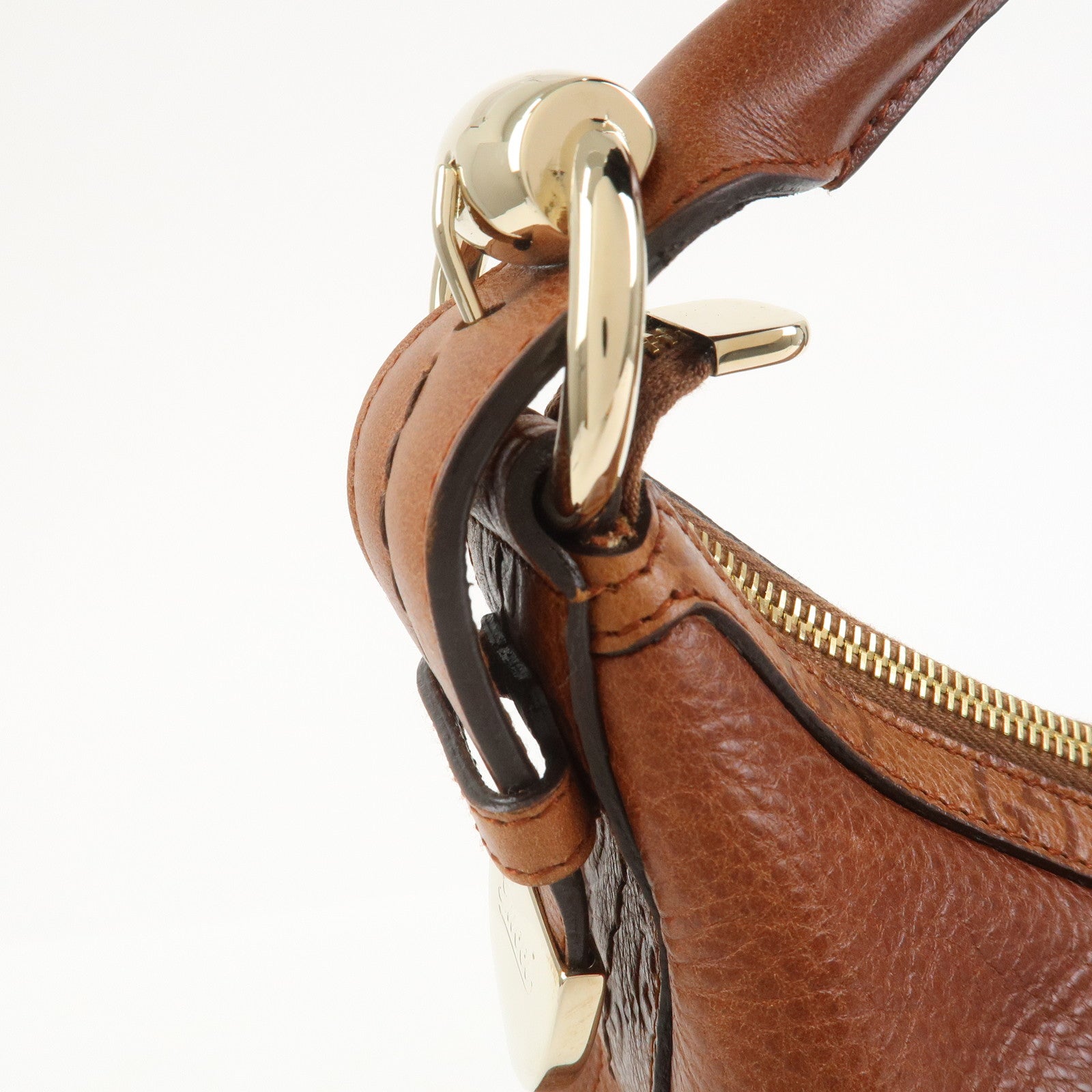 GUCCI Guccissima Leather Shoulder Bag Hand Bag Brown 181515