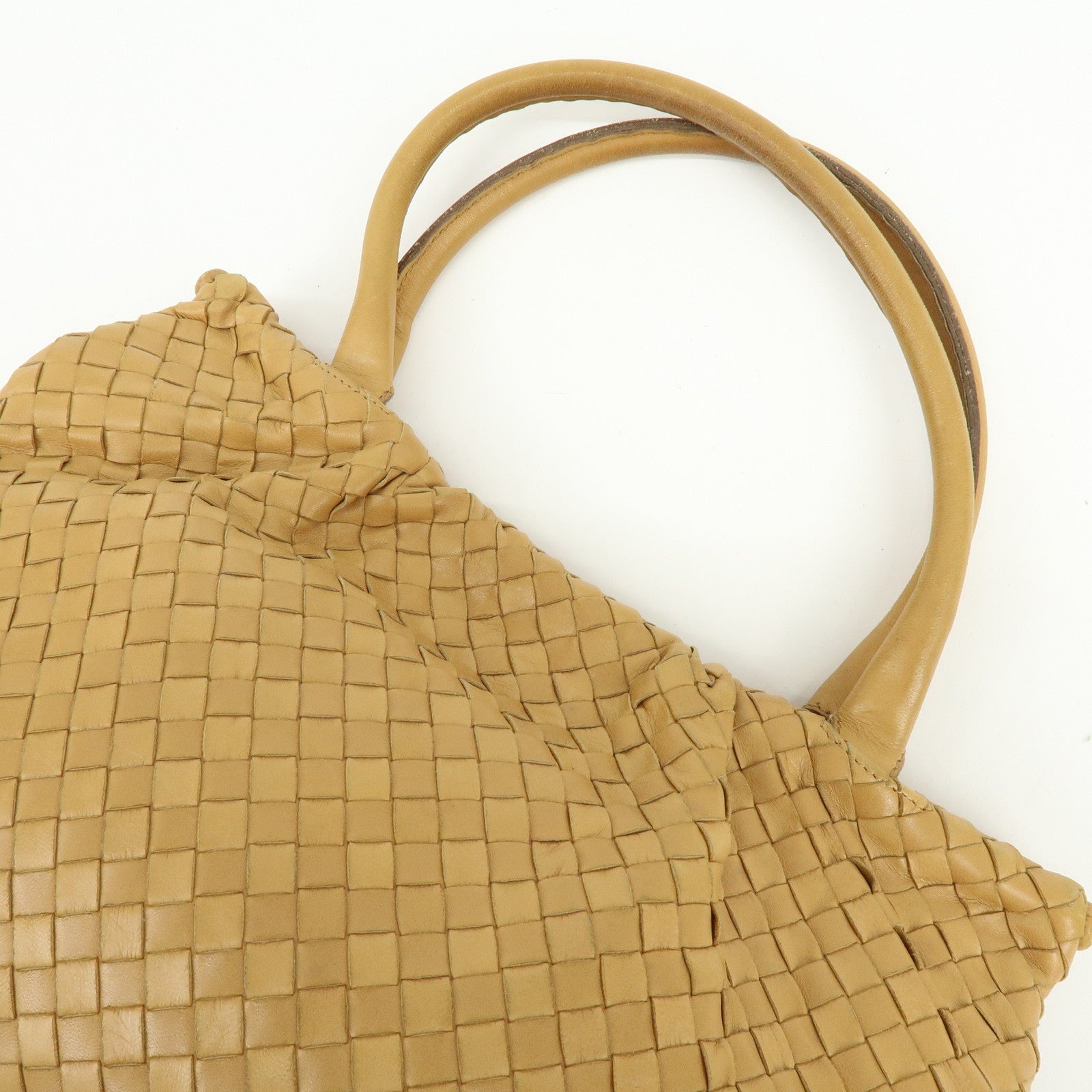 BOTTEGA VENETA Intrecciato Nappa Leather Hand Shoulder Bag Brown