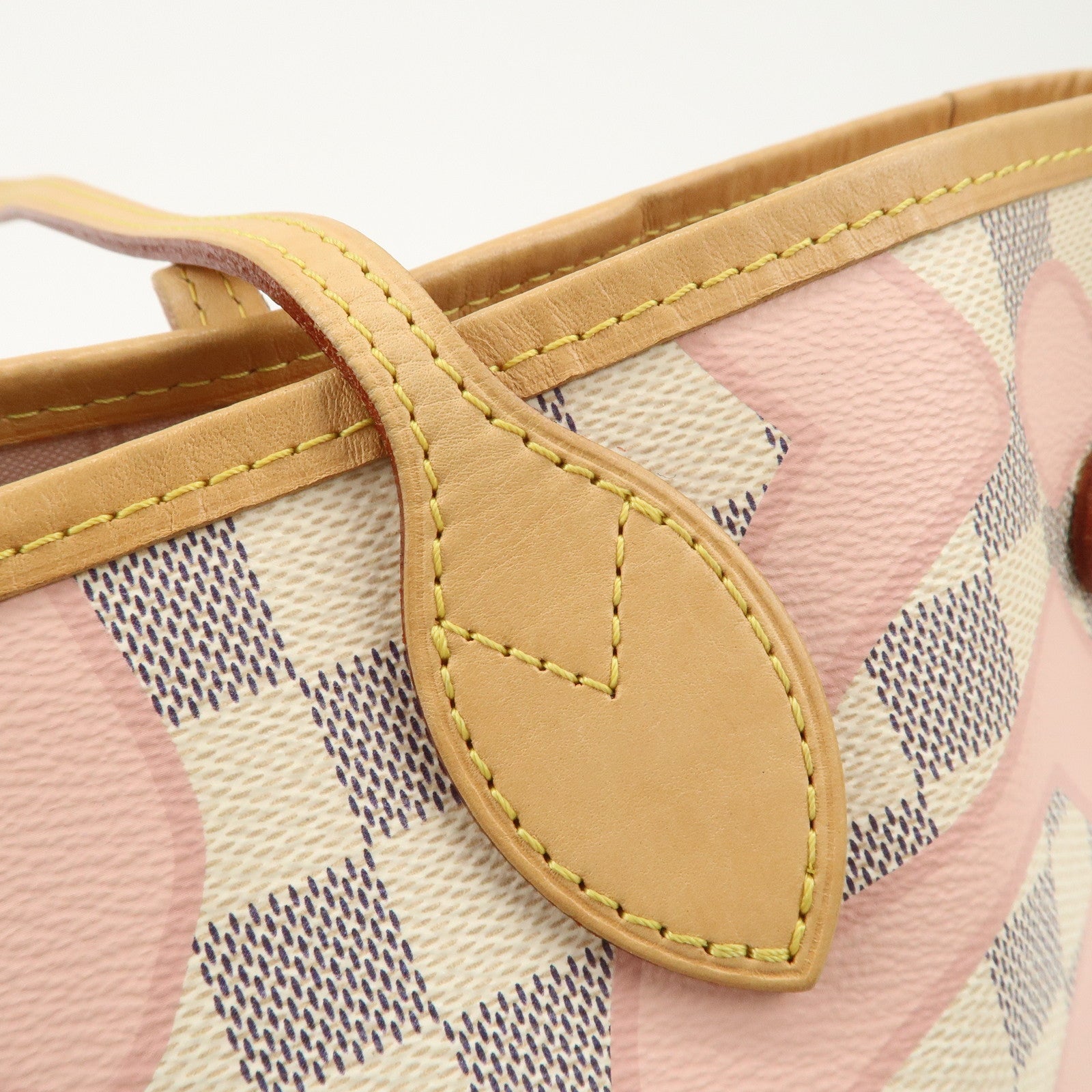 Louis Vuitton Damier Azur Tahiti Neverfull MM Bag & Pouch N41050