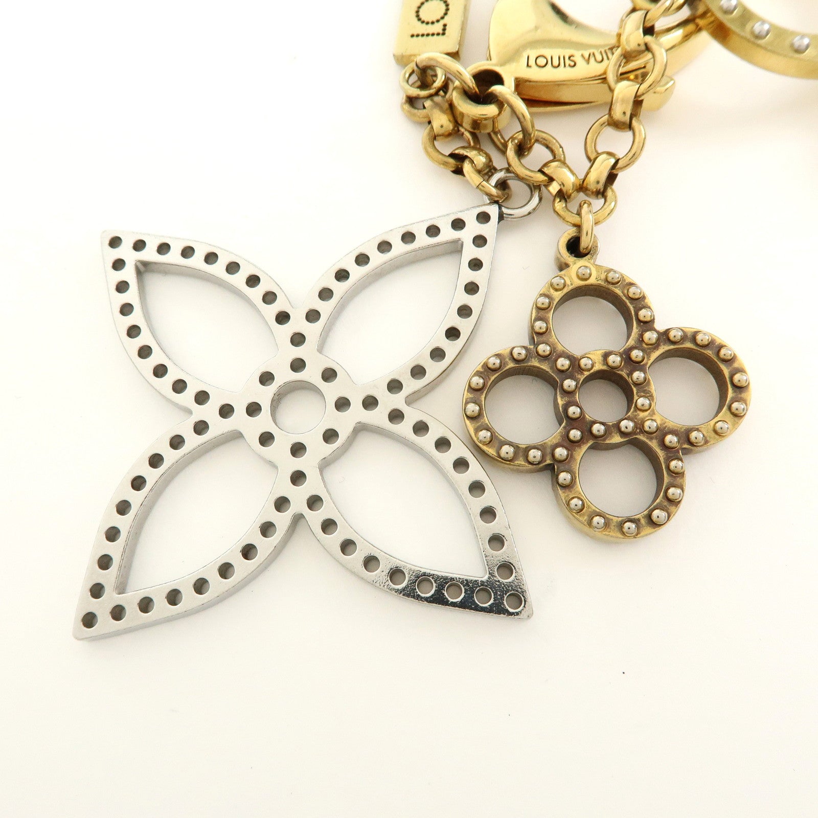 Louis Vuitton Bijoux Sac Tapage Metal Bag Charm Gold Silver M65090