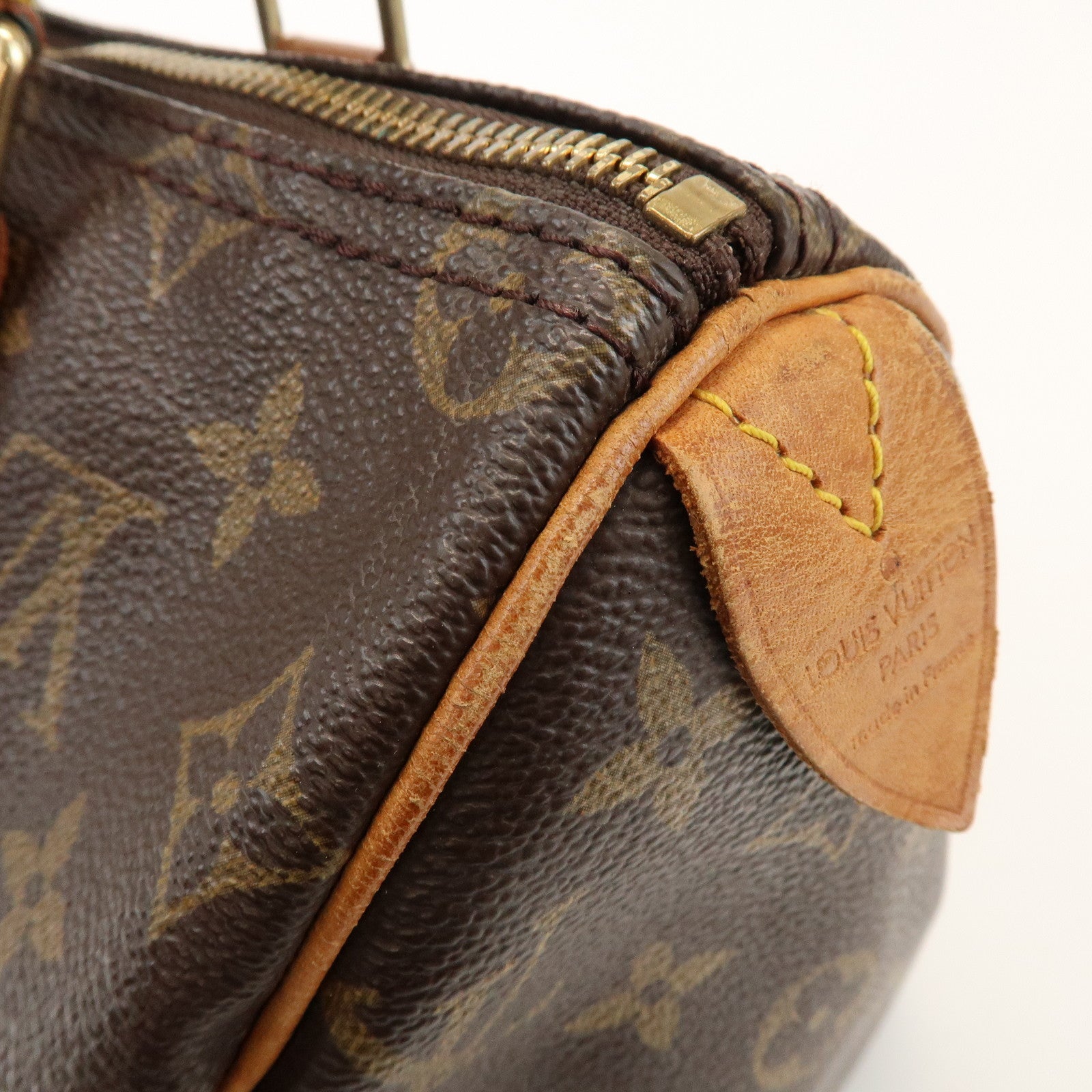 Louis Vuitton Monogram Speedy 25 Boston Bag Hand Bag Brown M41528