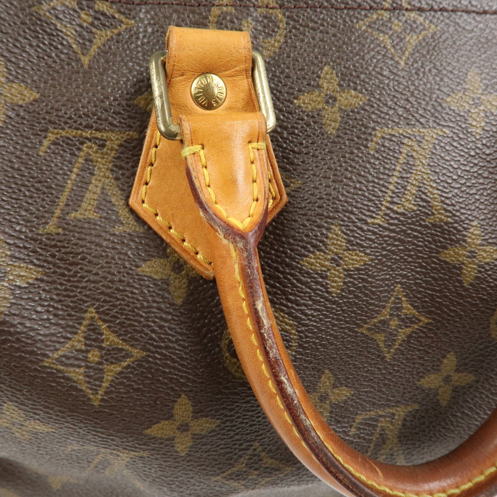 Louis Vuitton Monogram Speedy 25 Boston Bag Hand Bag Brown M41528