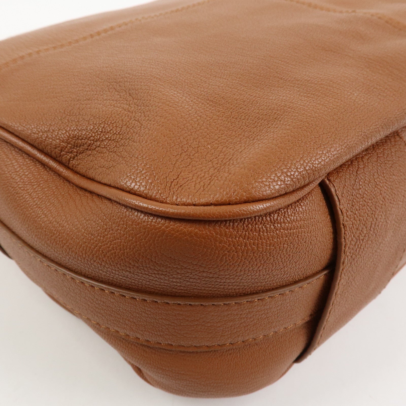 Chloe See By Chloe Hana Suede Leather Shoulder Crossbody Bag Brown