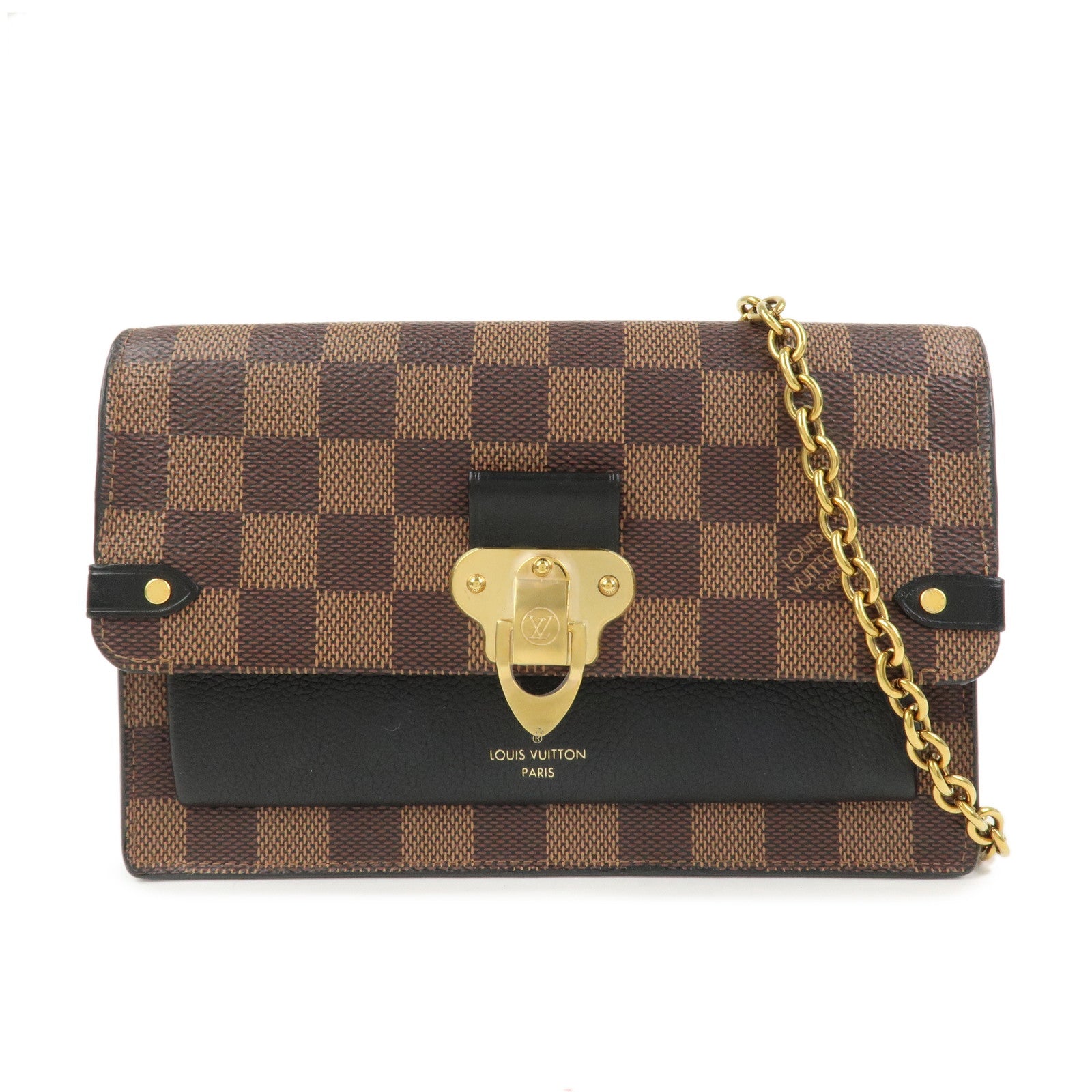 Louis Vuitton Damier Portefeuille Vavin Chain Shoulder Bag N60221