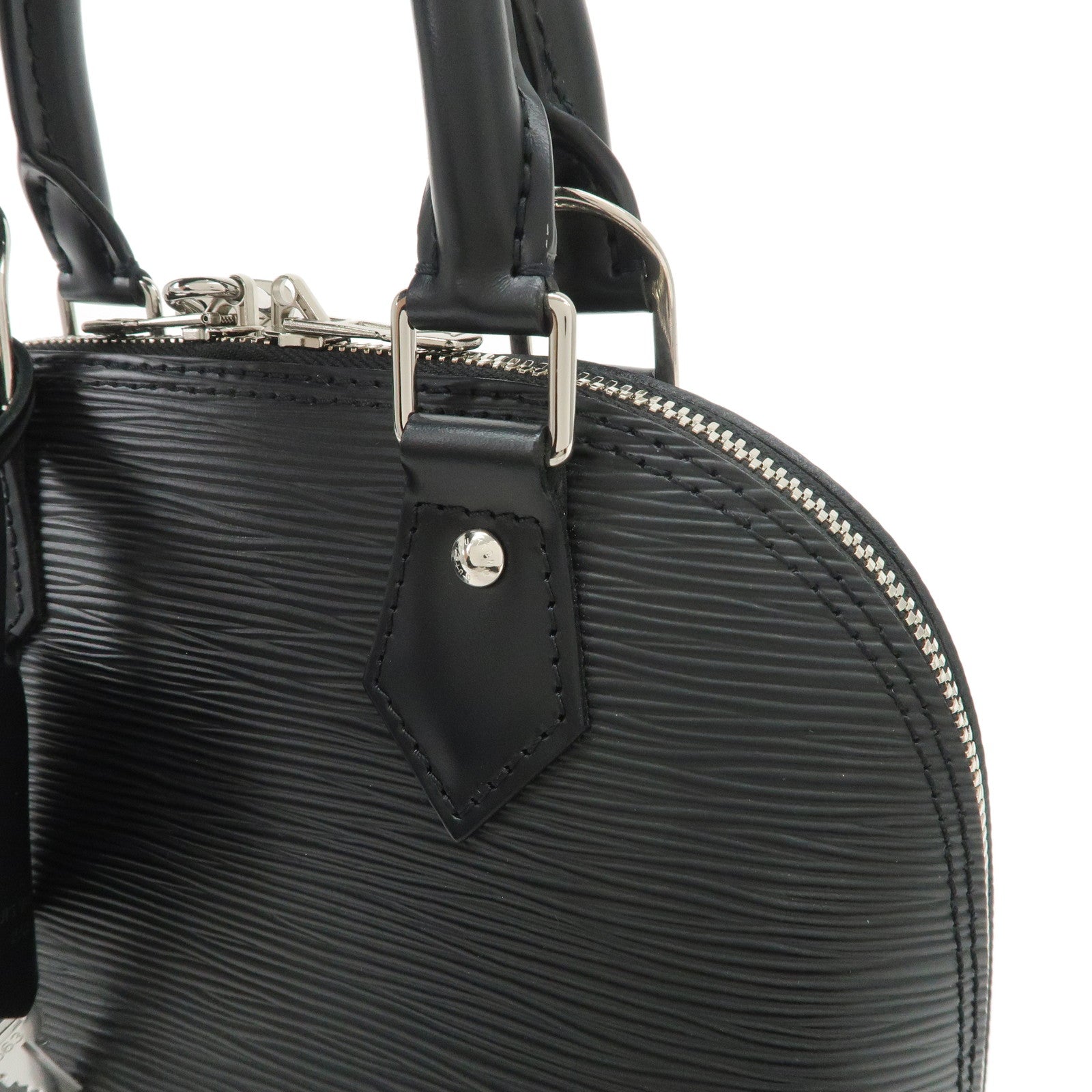Louis Vuitton Epi Alma BB 2Way Hand Shoulder Bag Noir Black M40862