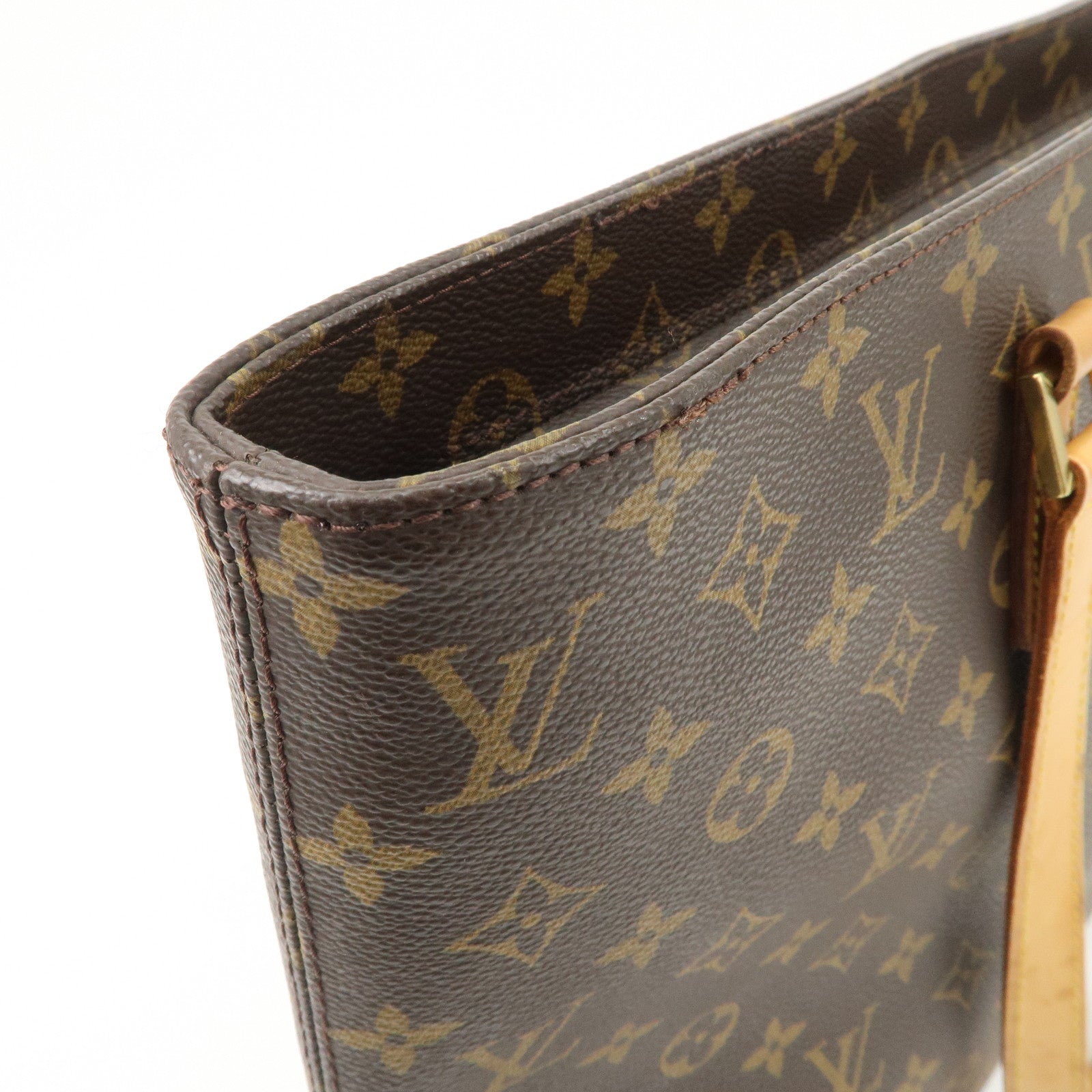 Louis Vuitton Monogram Luco Tote Bag Hand Bag Brown M51155 Used