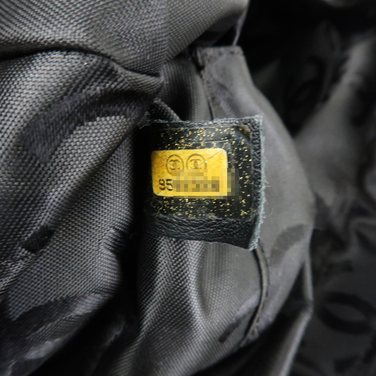 CHANEL Triple COCO Mark Patent Leather Tote Bag Hand Bag Black