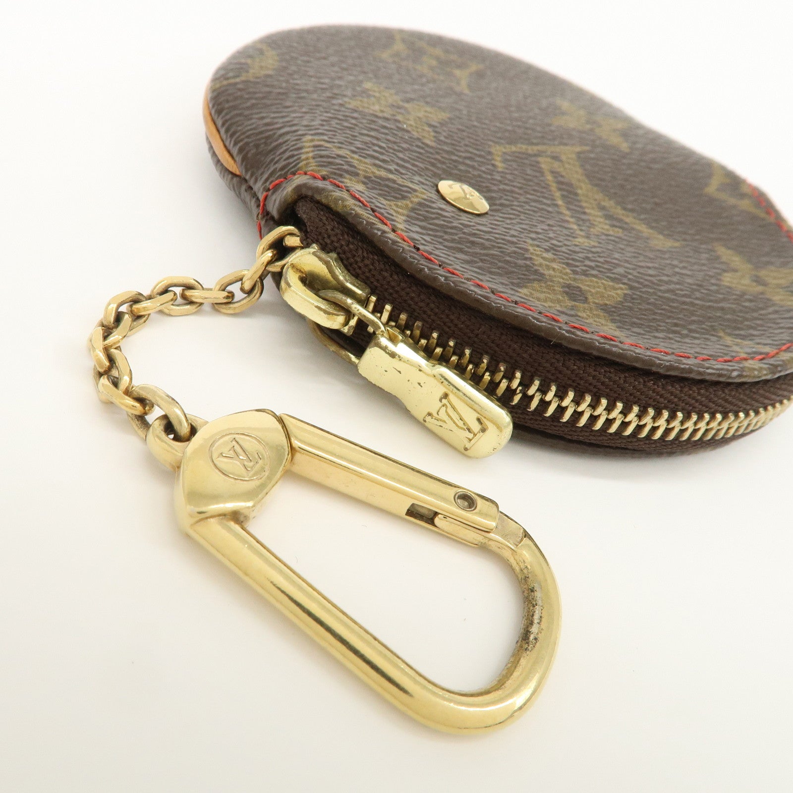 Louis Vuitton Monogram Cherry Porte Monnaie Rond Coin Case M95043