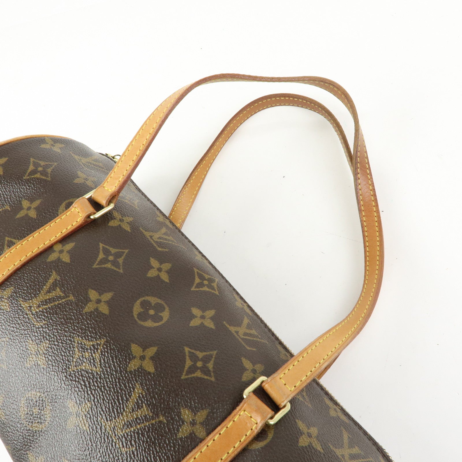 Louis Vuitton Monogram Papillon 30 Hand Bag Brown M51385