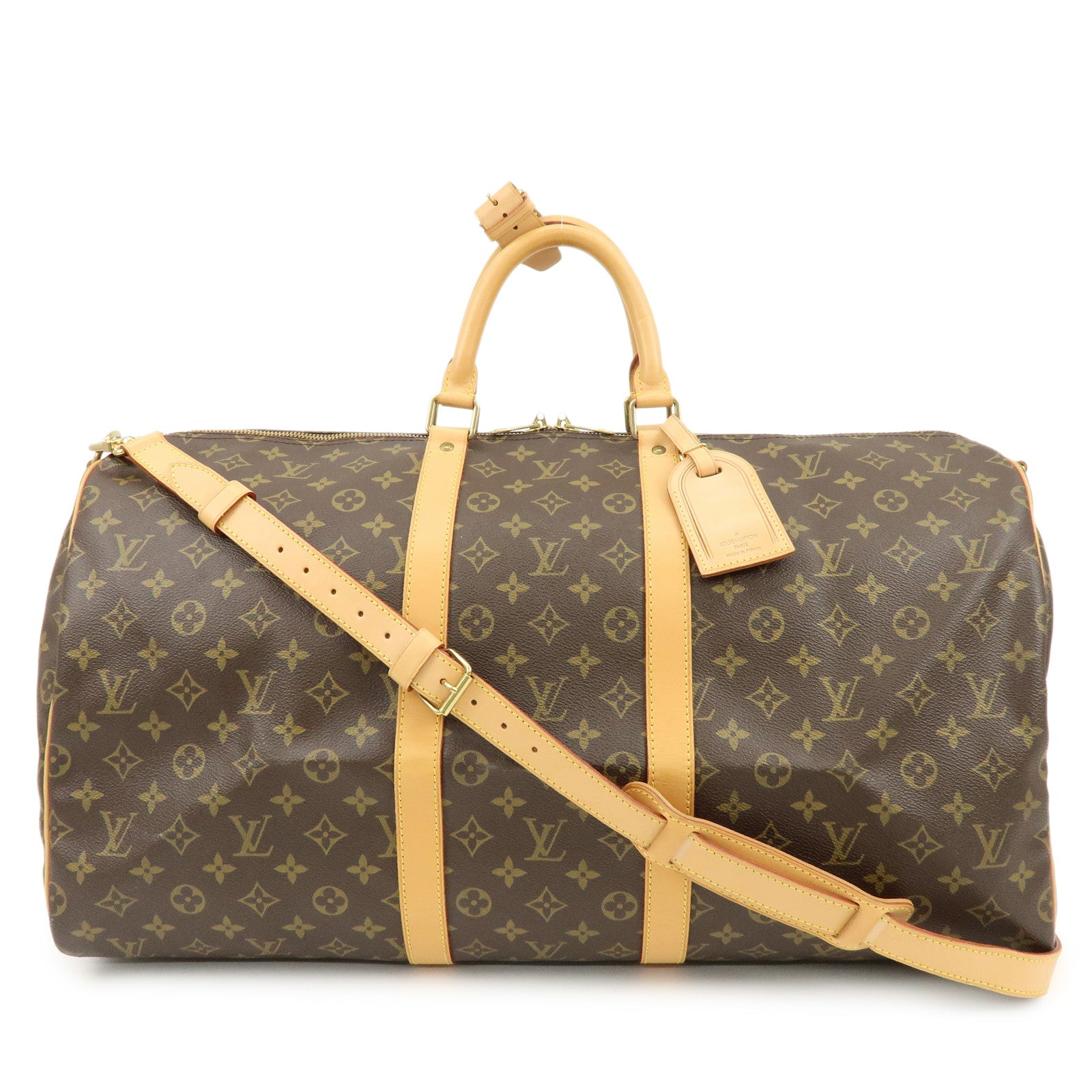 Louis Vuitton Monogram Keep All Bandouliere 55 Boston Bag M41414