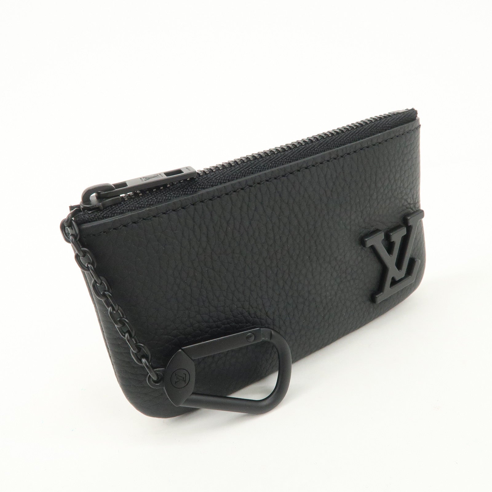 Louis Vuitton Aerogram Pochette Cles Coin Case Noir Black M81031 Used