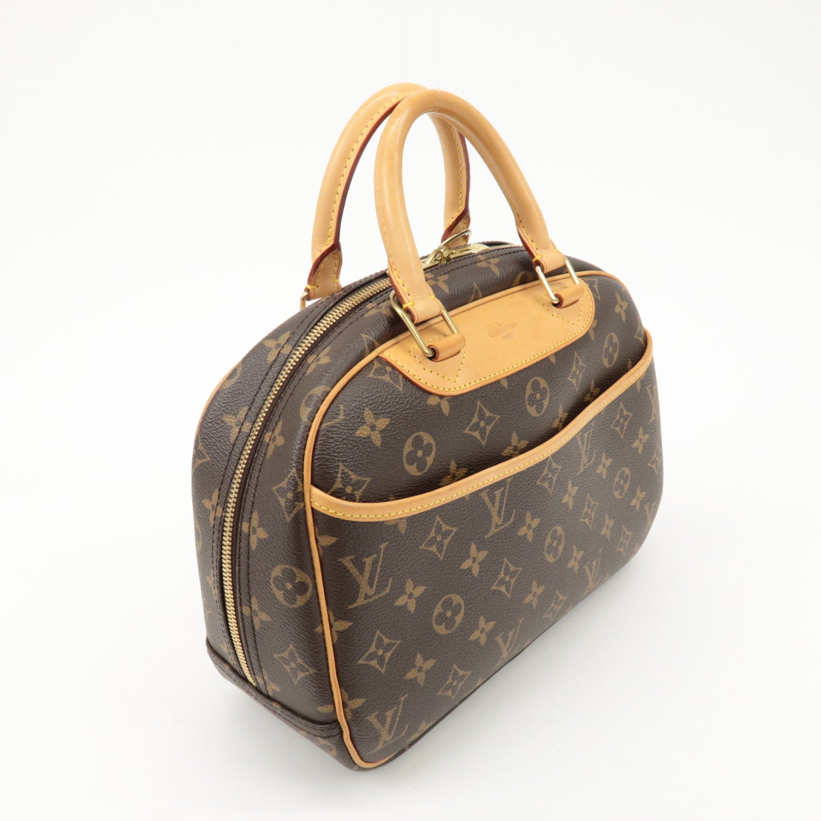 Louis Vuitton Monogram Trueville Hand Bag Brown M42228 Used