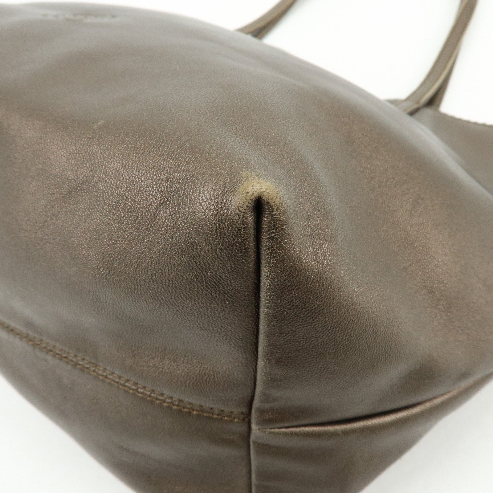 LOEWE Anagram Nappa Leather Tote Bag Hand Bag Bronze