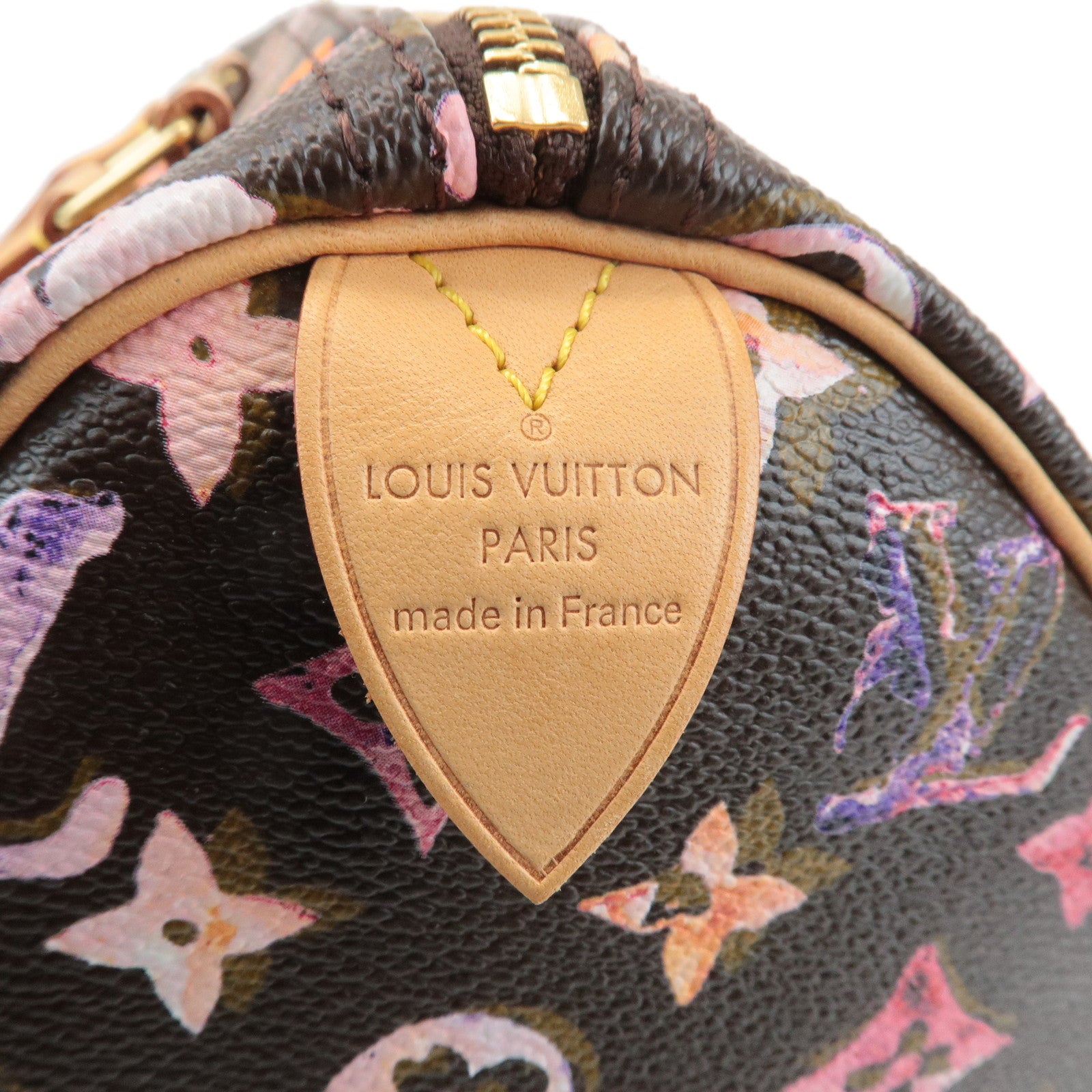 Louis Vuitton Monogram Water Color Speedy 30 Hand Bag Maron M95832 Used