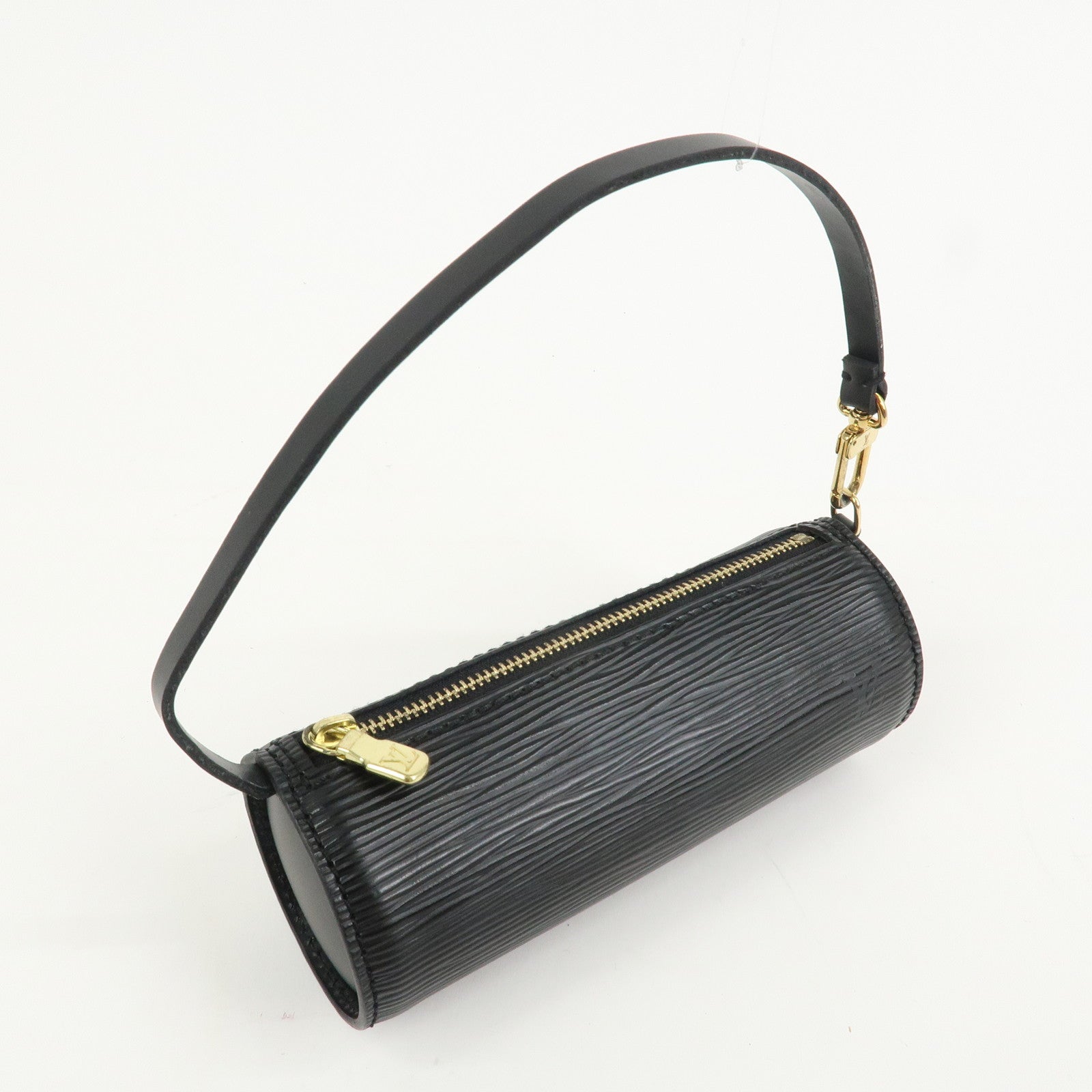 Louis Vuitton Epi Leather Mini Pouch For Soufflot Hand Bag Noir