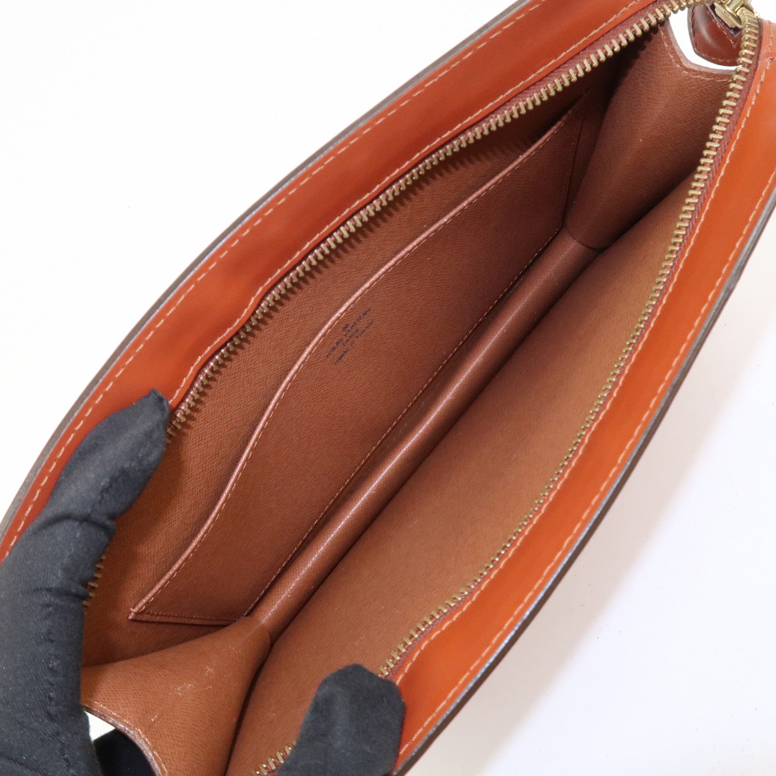 Louis Vuitton Epi Pochette Homme Clutch Bag Kenya Brown M52523