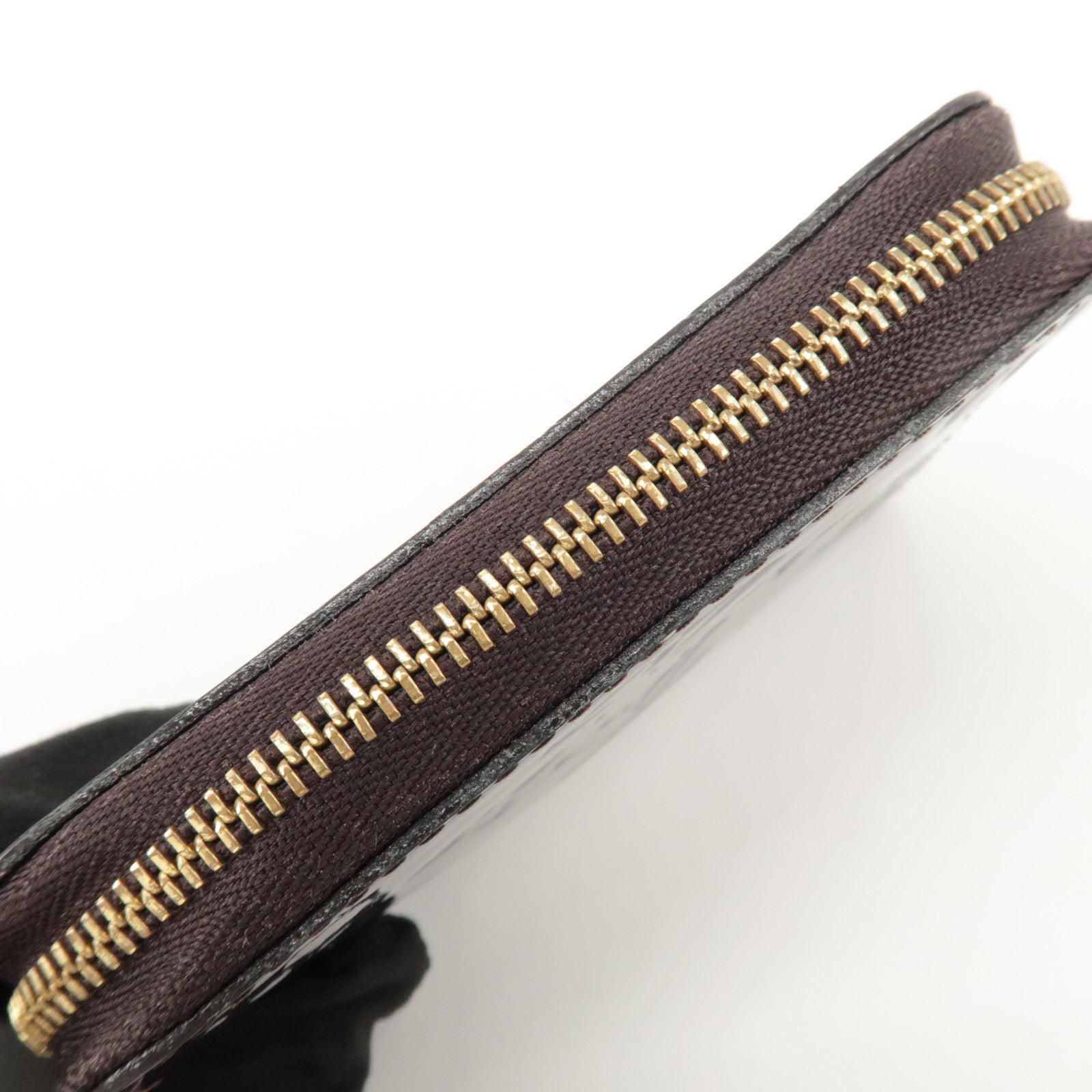 Louis Vuitton Monogram Vernis Zippy Coin Purse Amarante M93607 Used