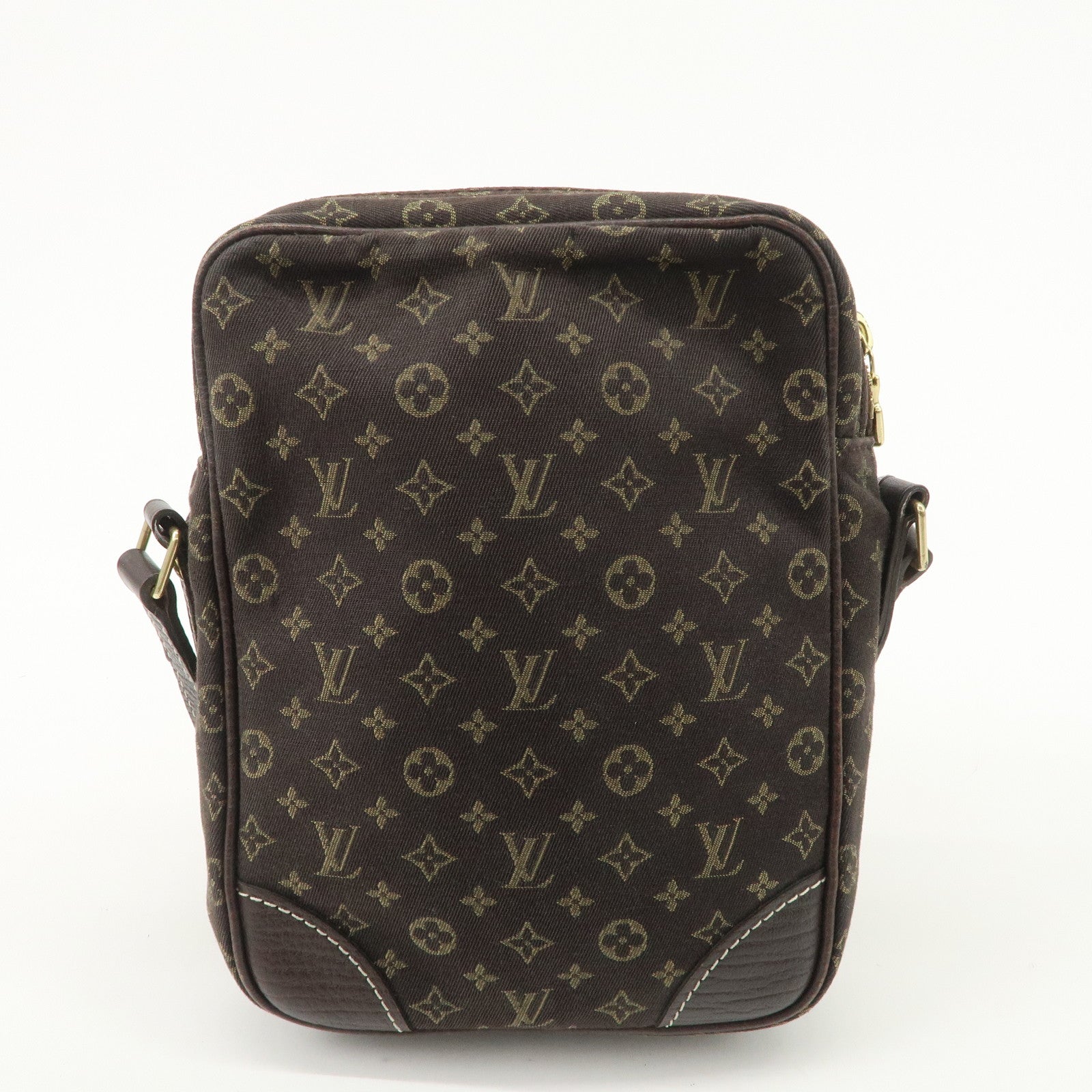 Louis Vuitton Monogram Mini Lin Danube Shoulder Bag Brown M95228