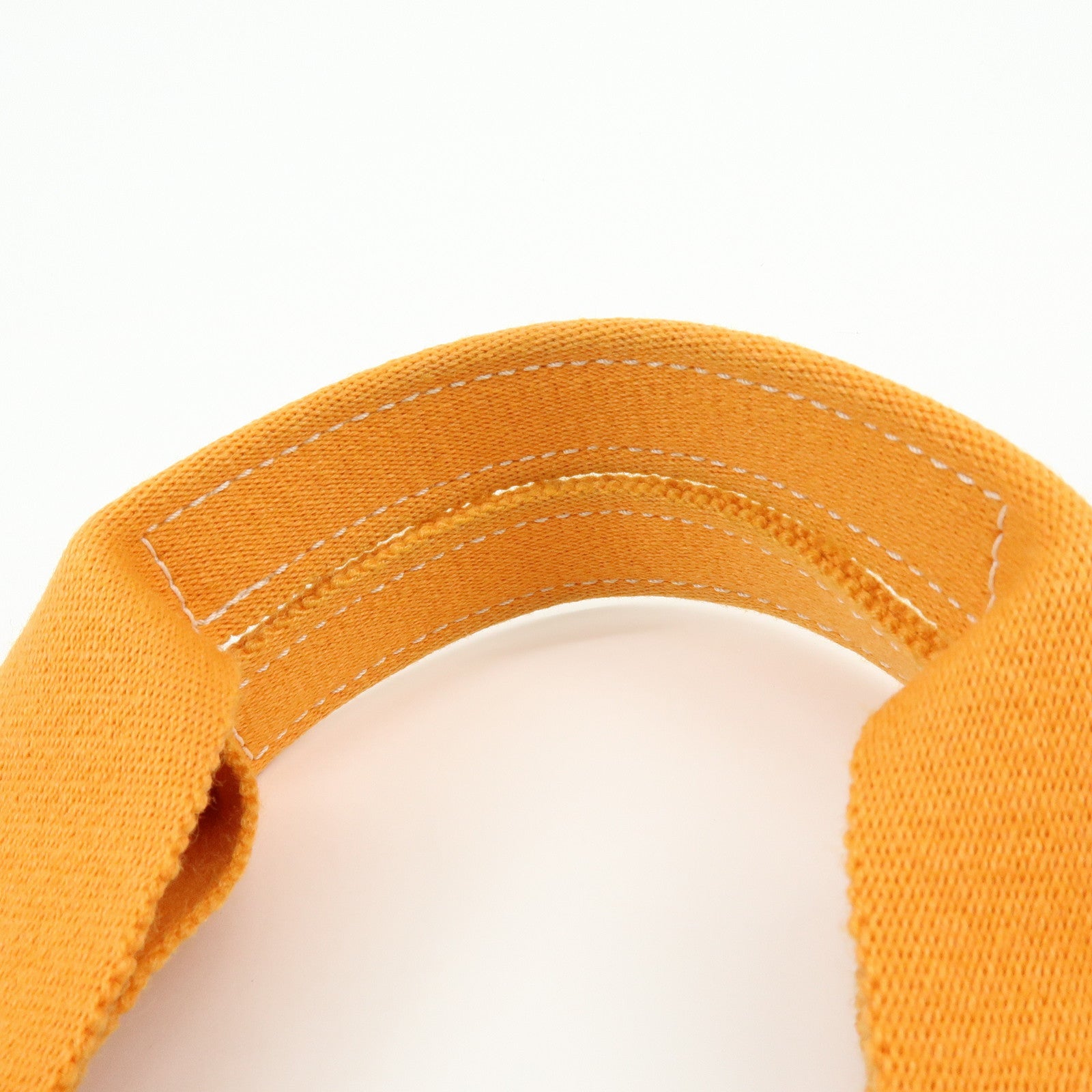 HERMES Bora Bora PM Canvas Tote Bag Hand Bag Natural Orange