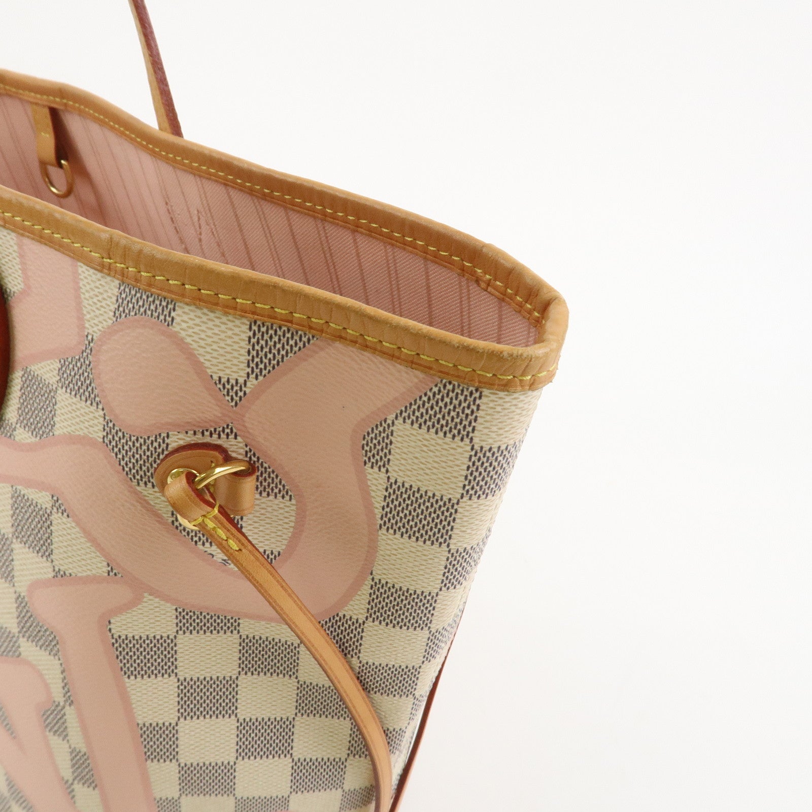 Louis Vuitton Damier Azur Tahiti Neverfull MM Bag & Pouch N41050