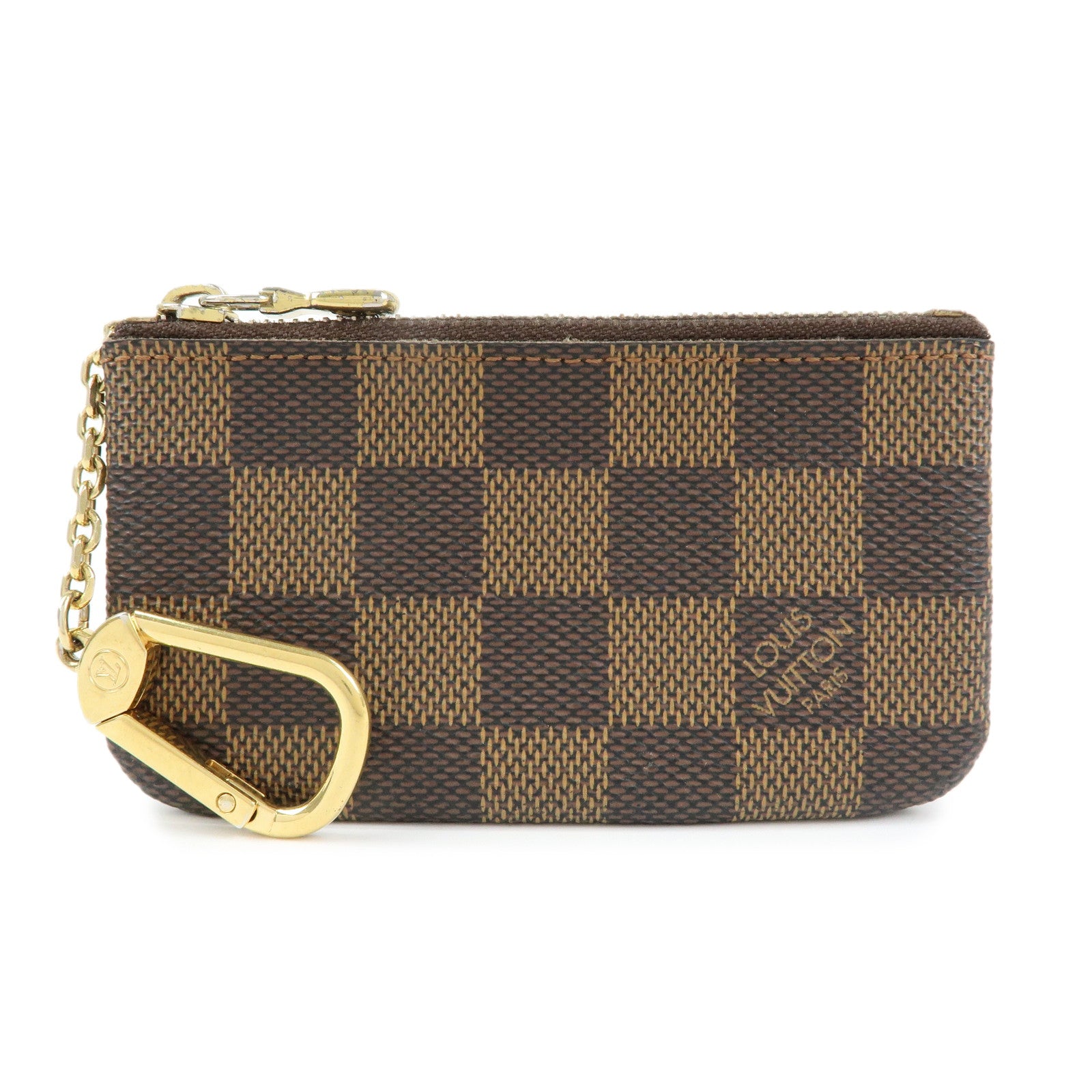 Louis Vuitton Damier Canvas Pochette Cles Damier Ebene N62658