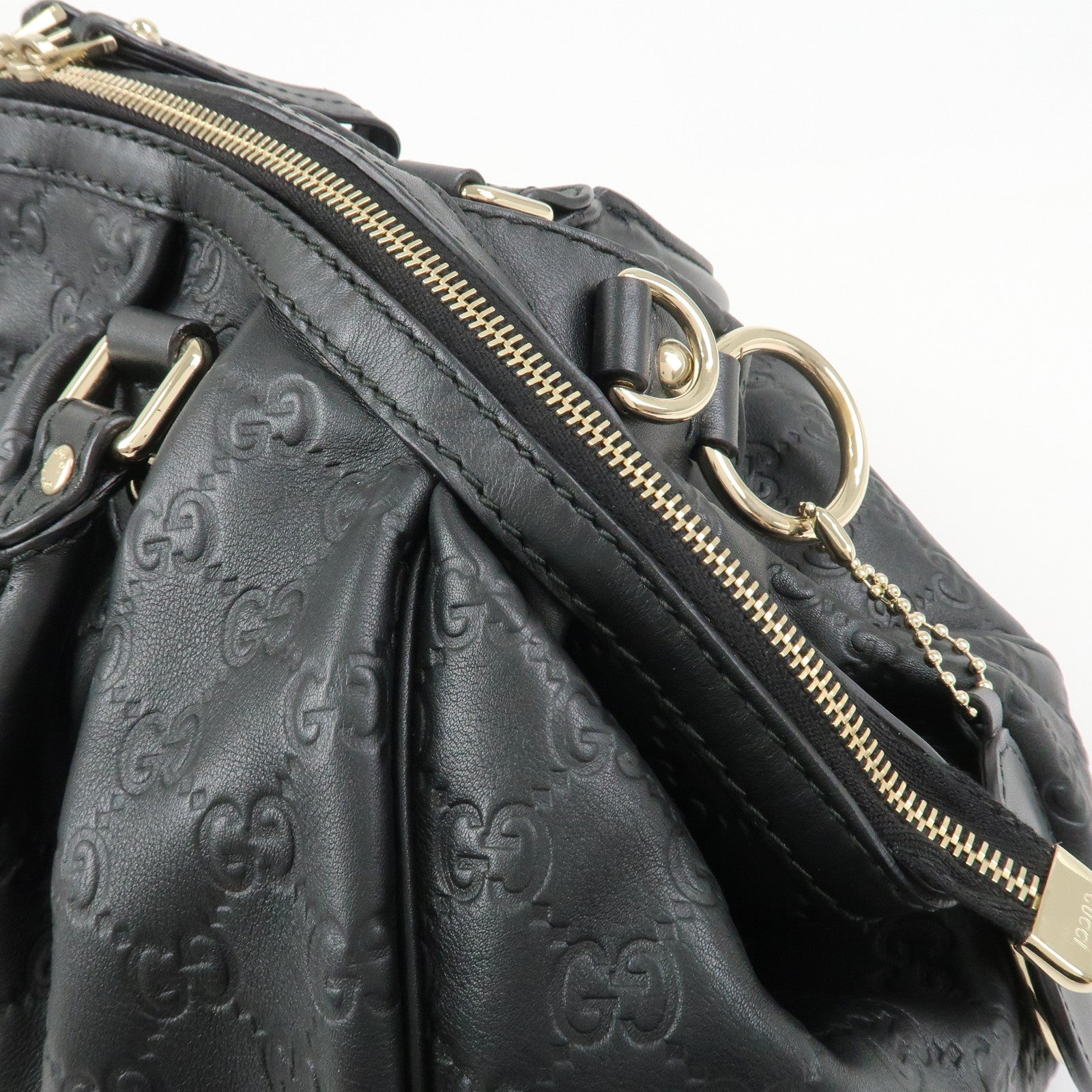GUCCI Sukey Interlocking G Guccissima Leather 2Way Bag 223974