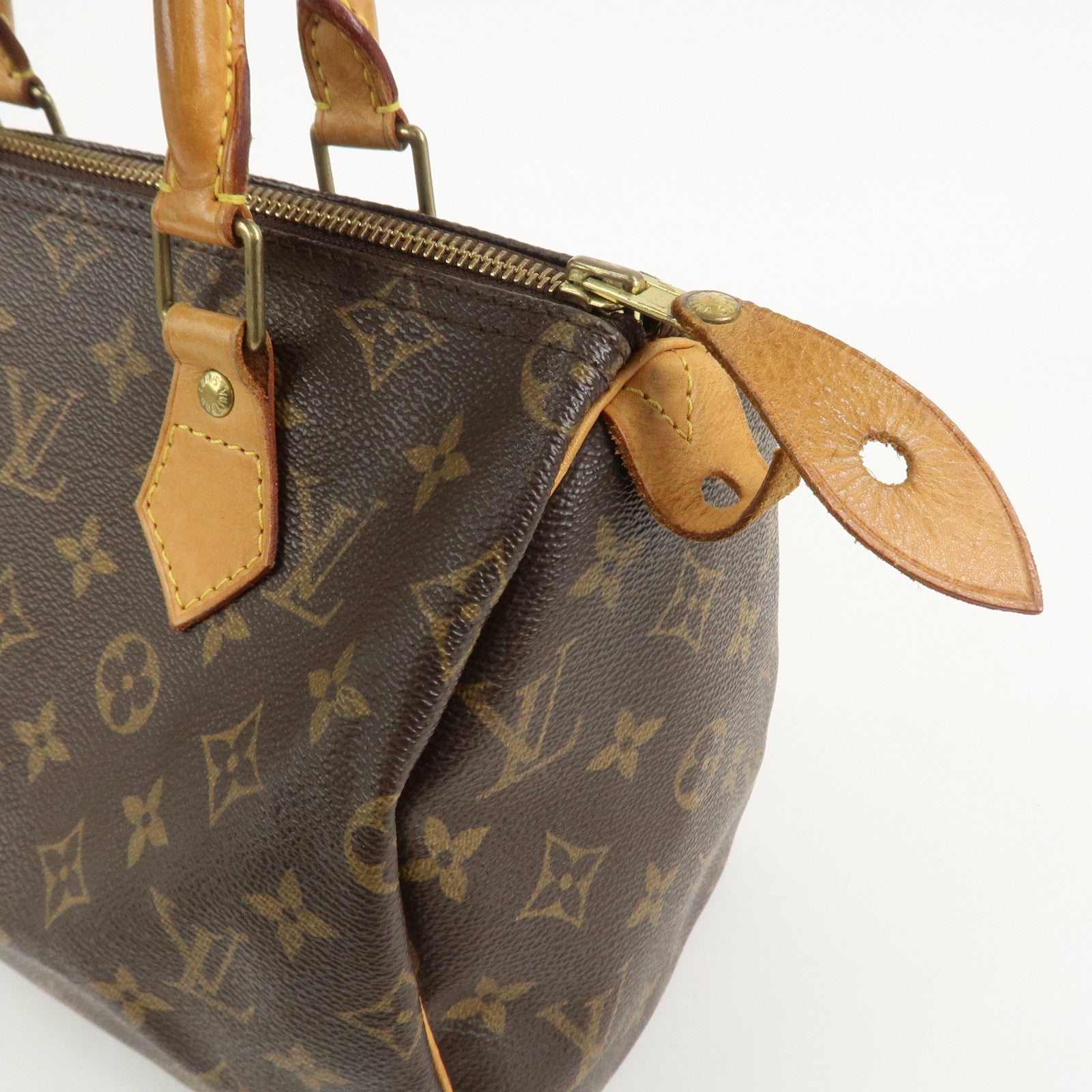 Louis Vuitton Monogram Speedy 25 Boston Bag Hand Bag Brown M41528