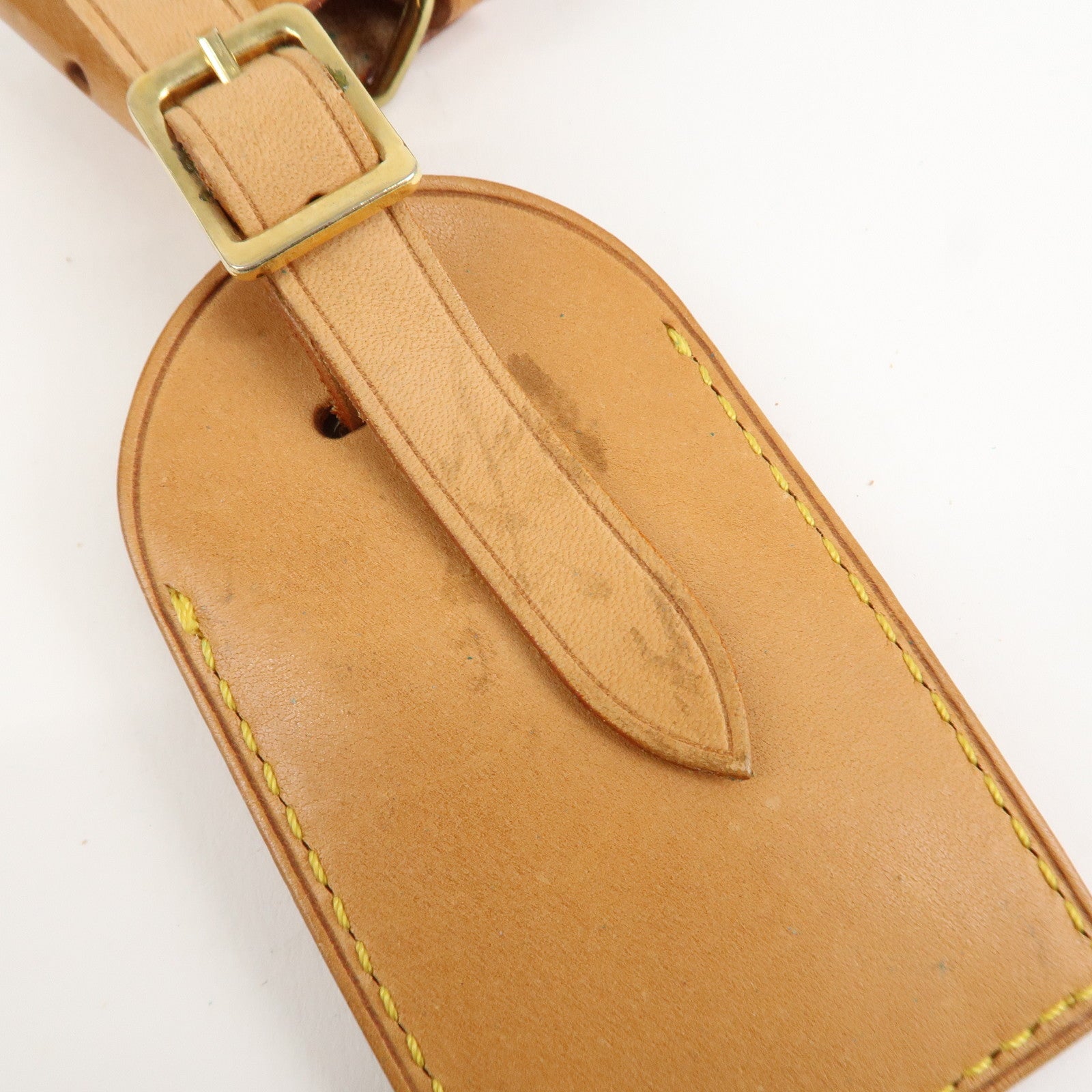 Louis Vuitton Set of 10 Leather Name Tag & Poignet Natural Used