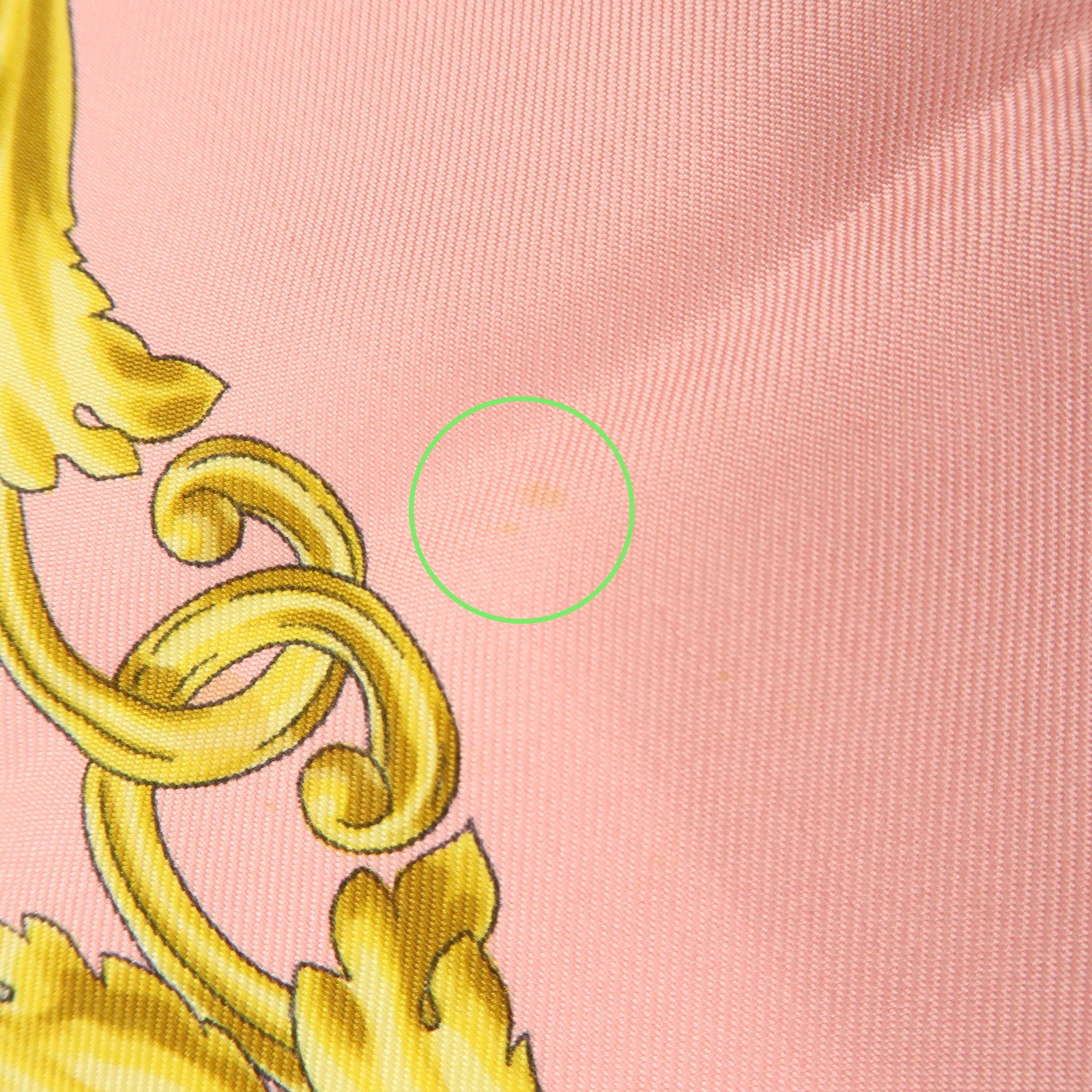 HERMES Carre 90 Silk 100% Scarf BRITISH HERALDRY Light Pink Gold