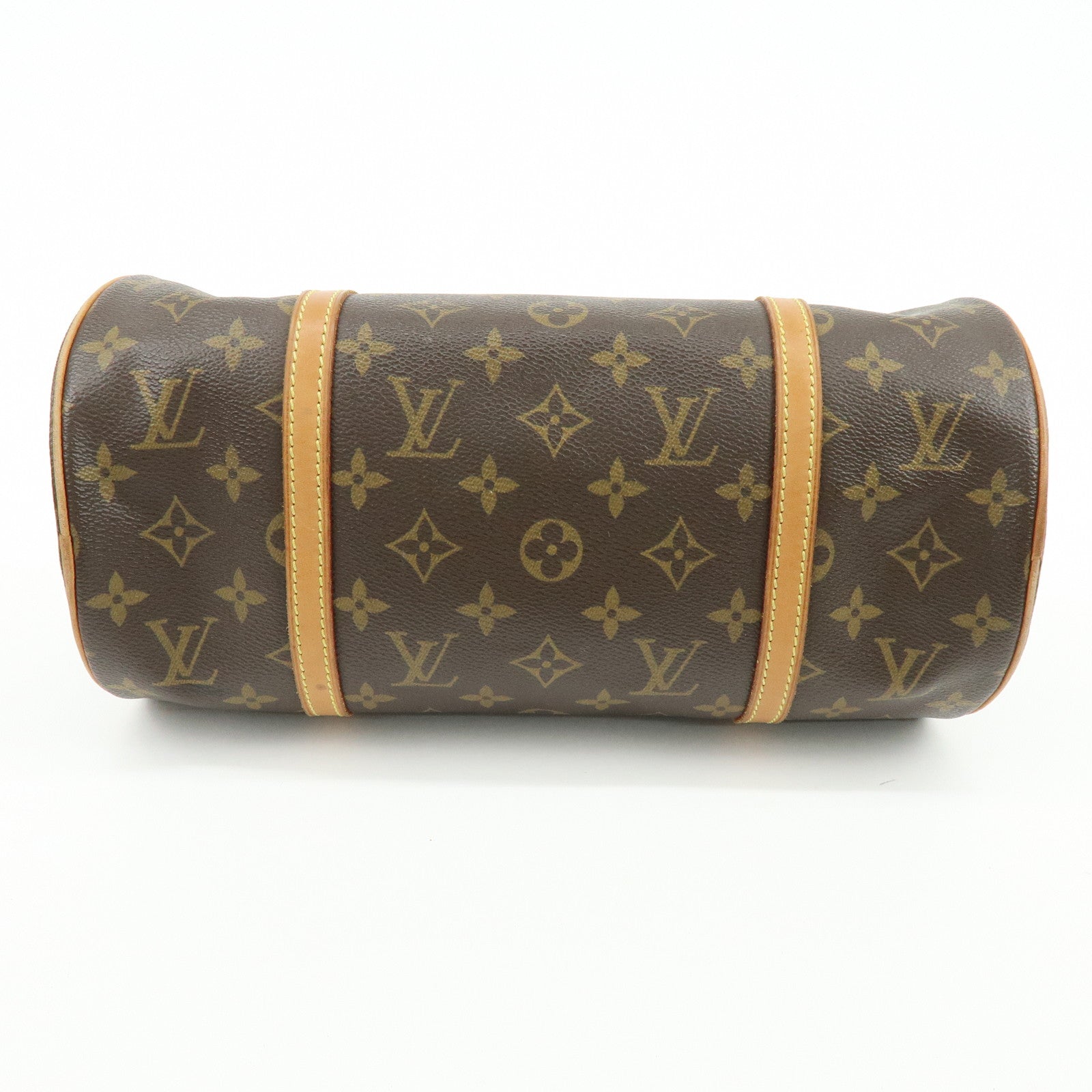 Louis Vuitton Monogram Papillon 30 Hand Bag Brown M51385